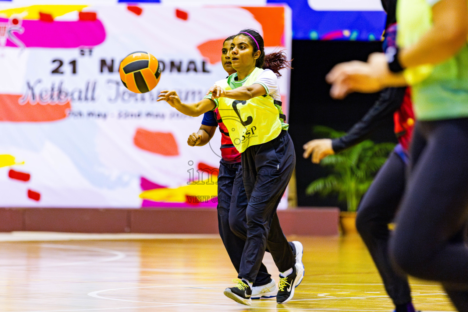 Club Matrix vs Club Green Streets in Final of 21st National Netball Tournament was held in Social Canter at Male', Maldives on Wednesday, 22nd May 2024. Photos: Nausham Waheed / images.mv