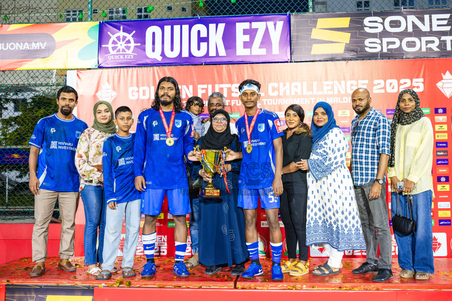AA. Mathiveri VS AA. Thoddoo in Atoll Round Final on Day 20 of Golden Futsal Challenge 2025 was held on Thursday, 23rd January 2025, in Hulhumale', Maldives. Photos: Abdulla Abeed / images.mv