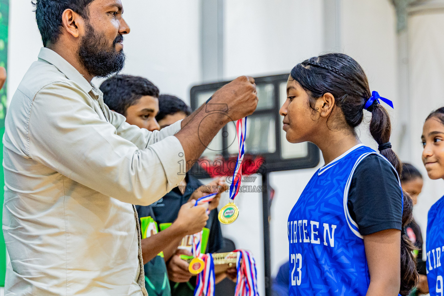 Day 3 of Milo 5 x 5 Junior Challenge 2025 - Basketball tournament held in Basketball Training Center, Male', Maldives on Saturday, 11th October 2025. Photos by: Nausham Waheed, Areef Adam / Images.mv
