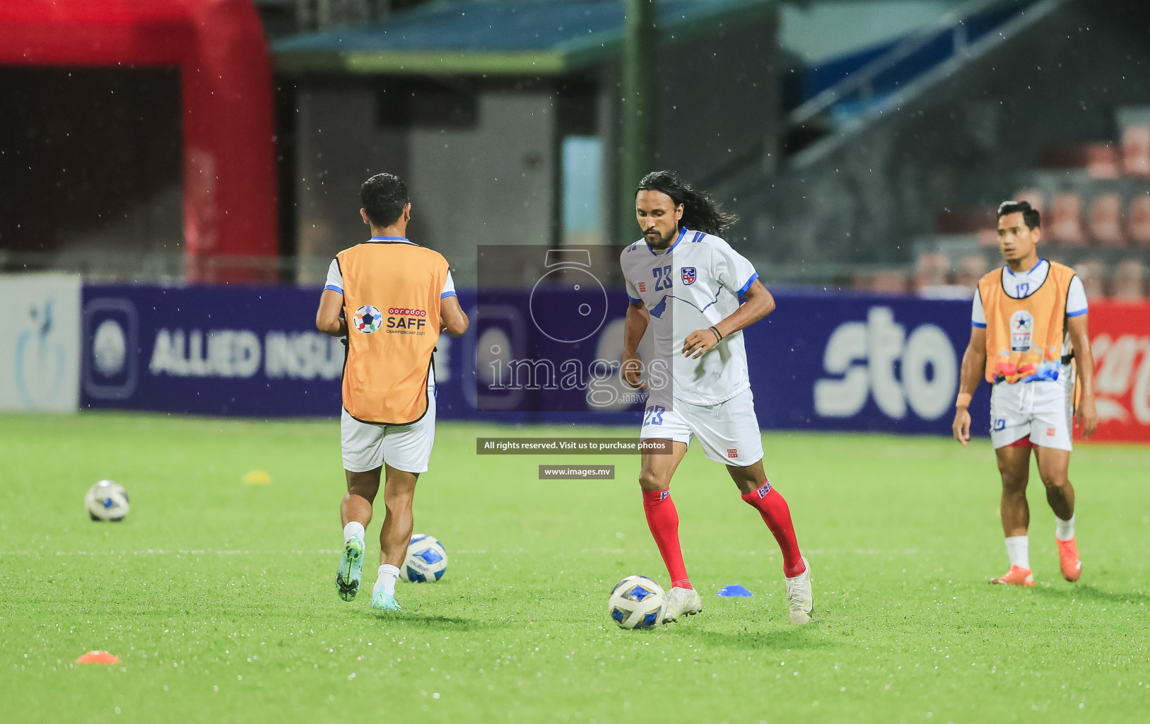 Nepal vs Sri Lanka in SAFF Championship 2021 held on 4th October 2021 in Galolhu National Stadium, Male', Maldives