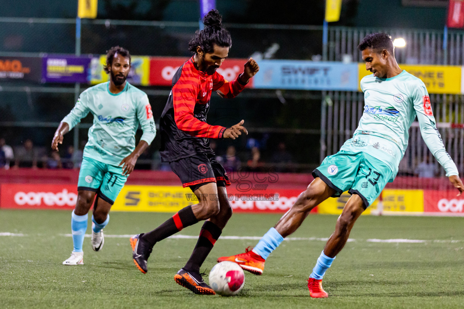 AA. Bodufolhudhoo  VS  AA. Thoddoo  in Day 11 of Golden Futsal Challenge 2024 was held on Thursday, 25th January 2024, in Hulhumale', Maldives
Photos: Nausham Waheed / images.mv