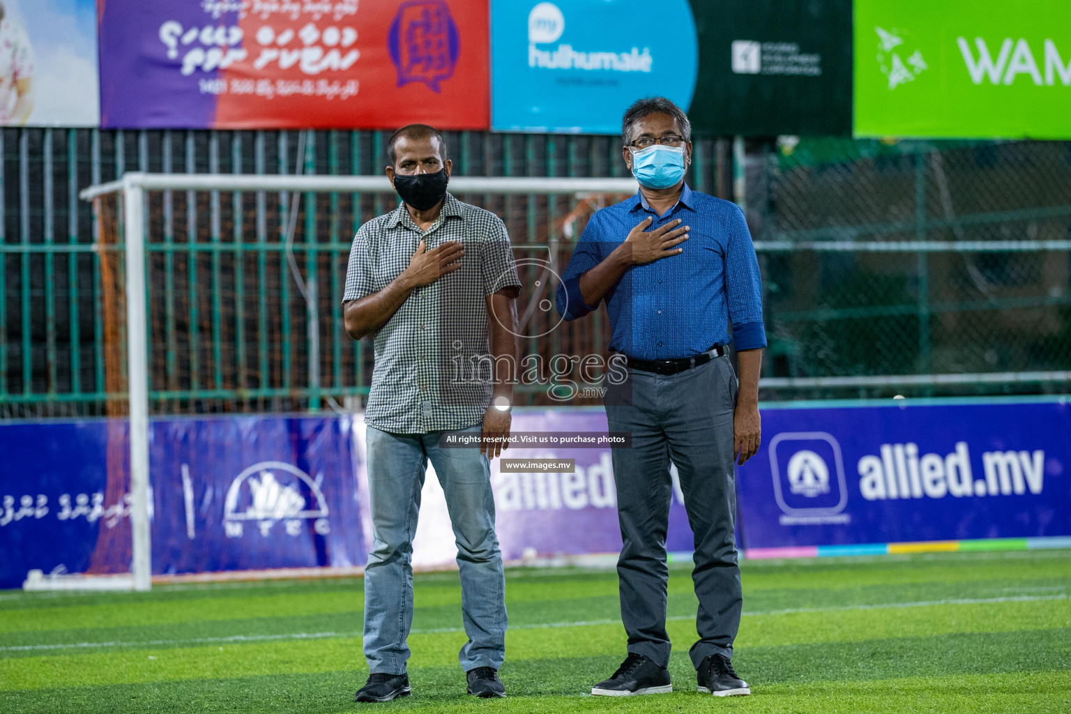 Club WAMCO vs DSC in the Semi Finals of 18/30 Women's Futsal Fiesta 2021 held in Hulhumale, Maldives on 14th December 2021. Photos: Ismail Thoriq / images.mv