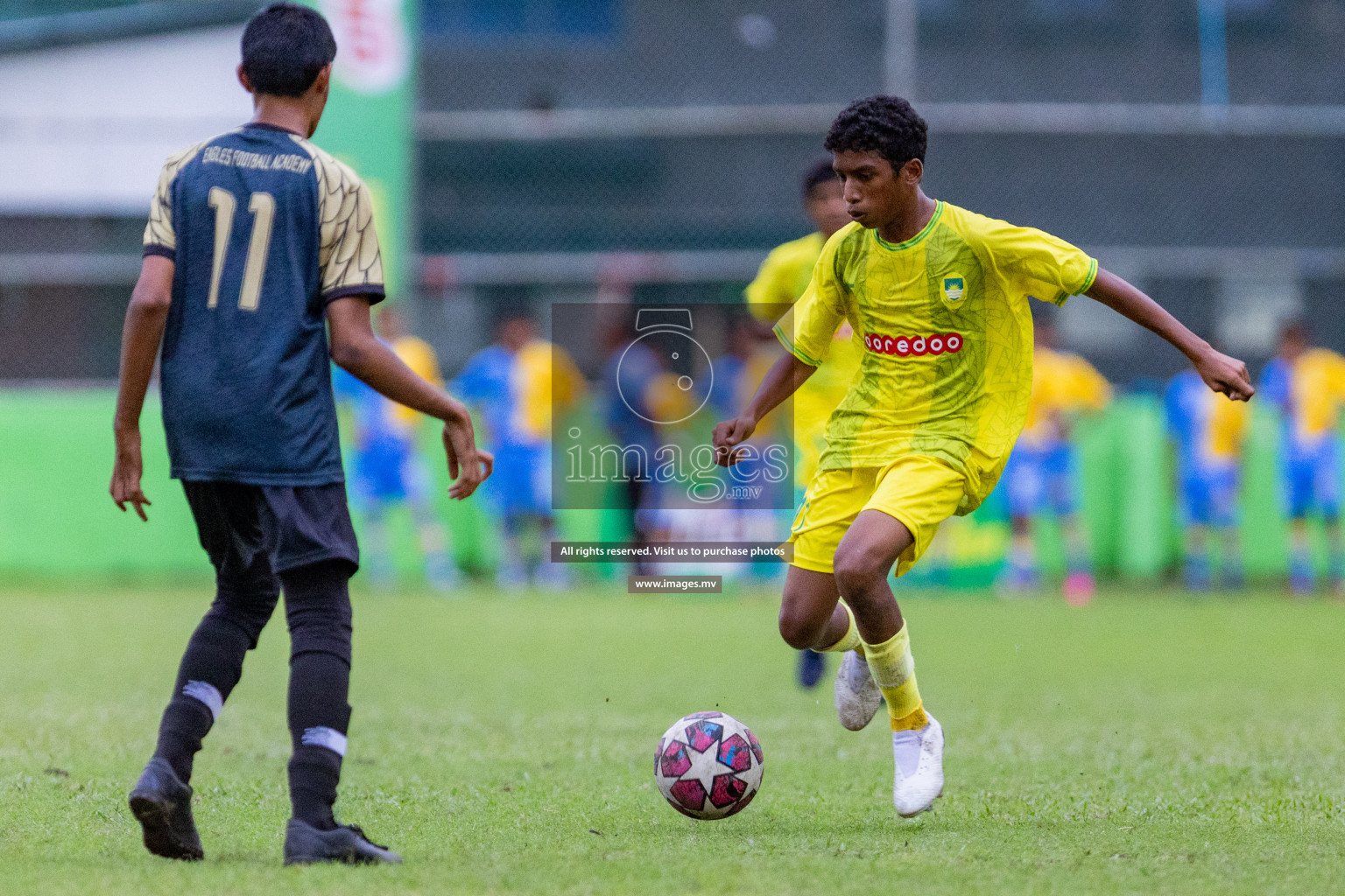 Day 1 of MILO Academy Championship 2023 (u14) was held in Henveyru Stadium Male', Maldives on 3rd November 2023. Photos: Nausham Waheed / images.mv