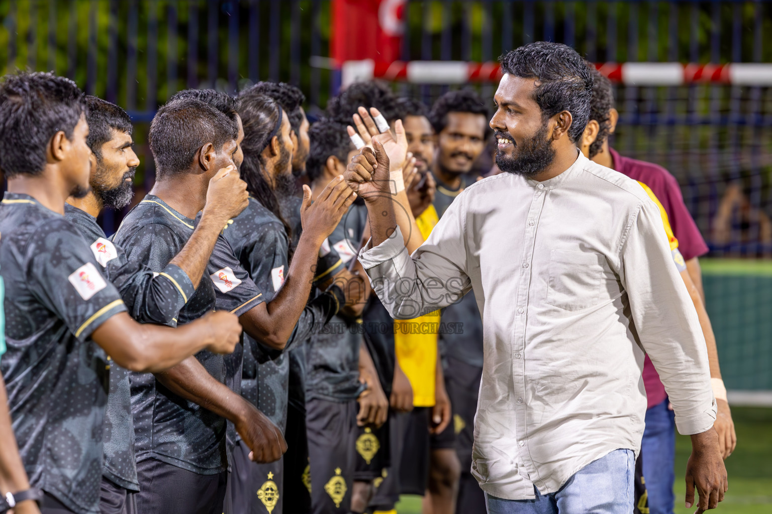 Muring FC vs Afro SC in Semi Final of Eydhafushi Futsal Cup 2024 was held on Monday , 15th April 2024, in B Eydhafushi, Maldives Photos: Ismail Thoriq / images.mv