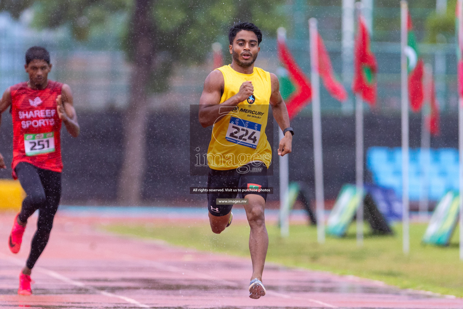 Day 2 of National Athletics Championship 2023 was held in Ekuveni Track at Male', Maldives on Friday, 24th November 2023. Photos: Nausham Waheed / images.mv