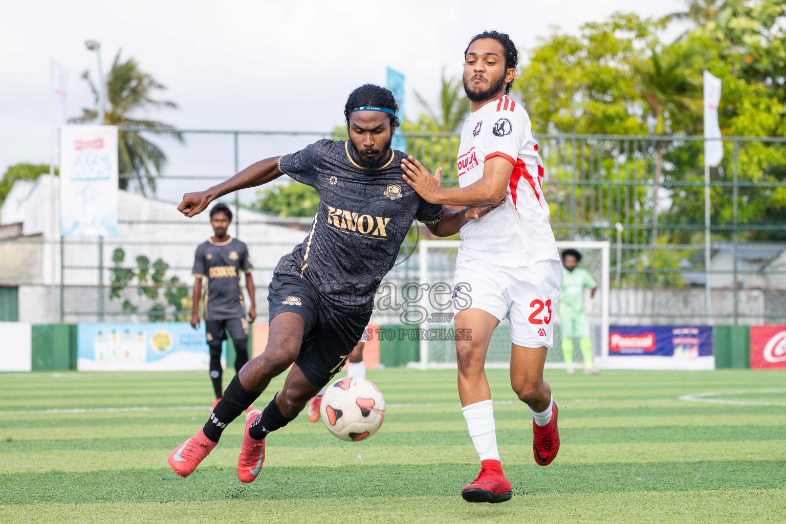 Outreef SC VS Lecrose SC in Day 3 - Fonadhoo Youth Futsal Challenge 2025 held in Fonadhoo Futsal Stadium, L. Fonadhoo, Maldives on Tuesday, 28th October 2025 Photos: Arif Rasheed / images.mv