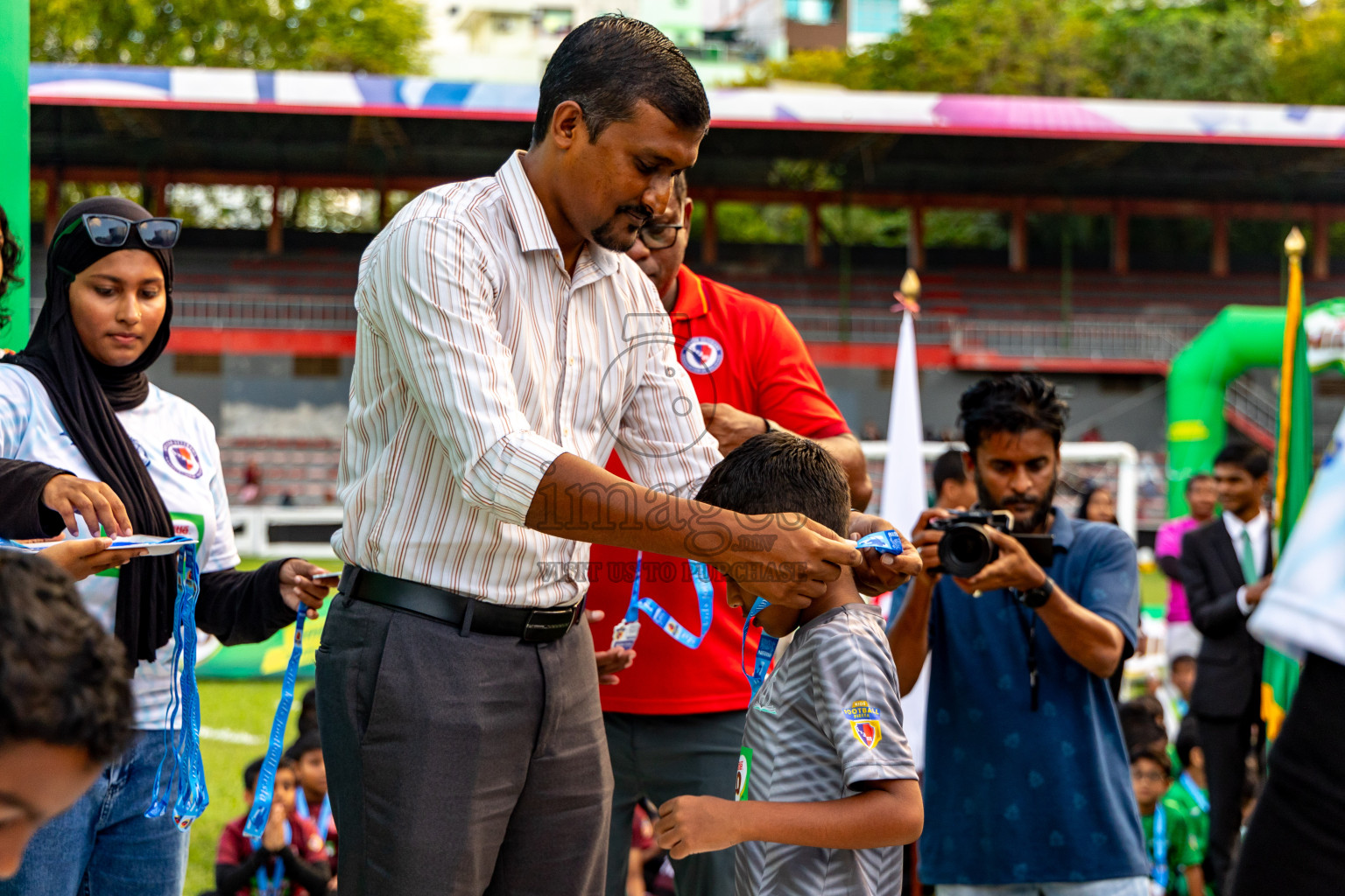 Day 2 of MILO Kids Football Fiesta was held at National Stadium in Male', Maldives on Saturday, 24th February 2024.