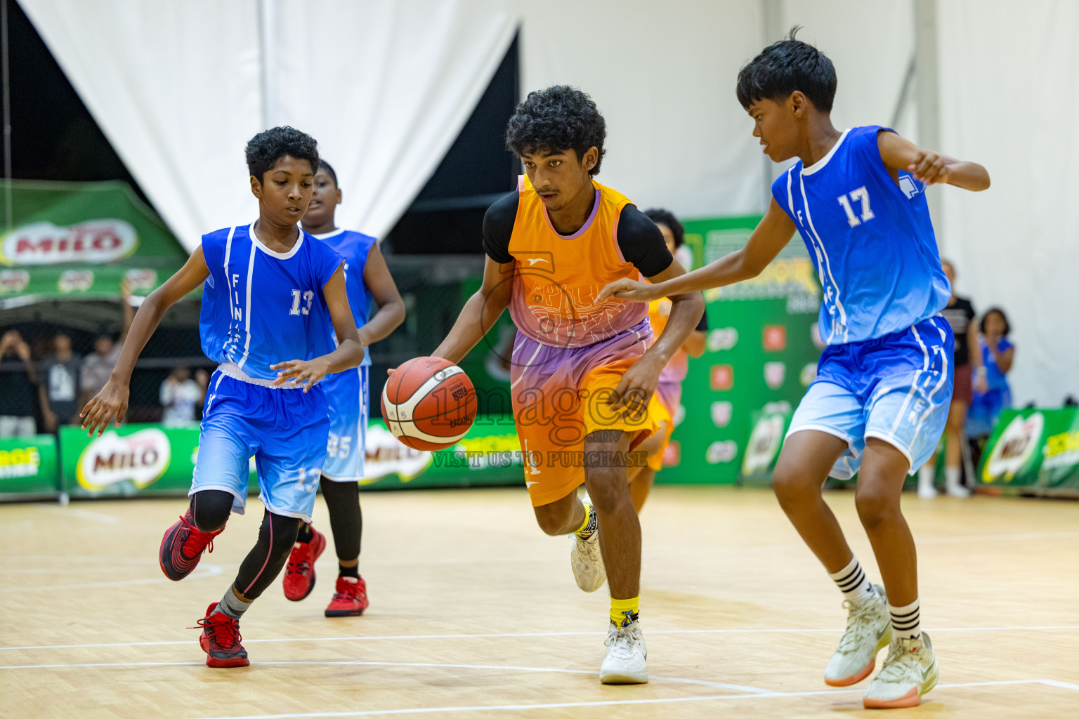 Milo 5 x 5 Junior Challenge 2025 - Basketball tournament held in Basketball Training Center, Male', Maldives on Thursday, 09th October 2025. 
Photo by: Hassan Simah / Images.mv