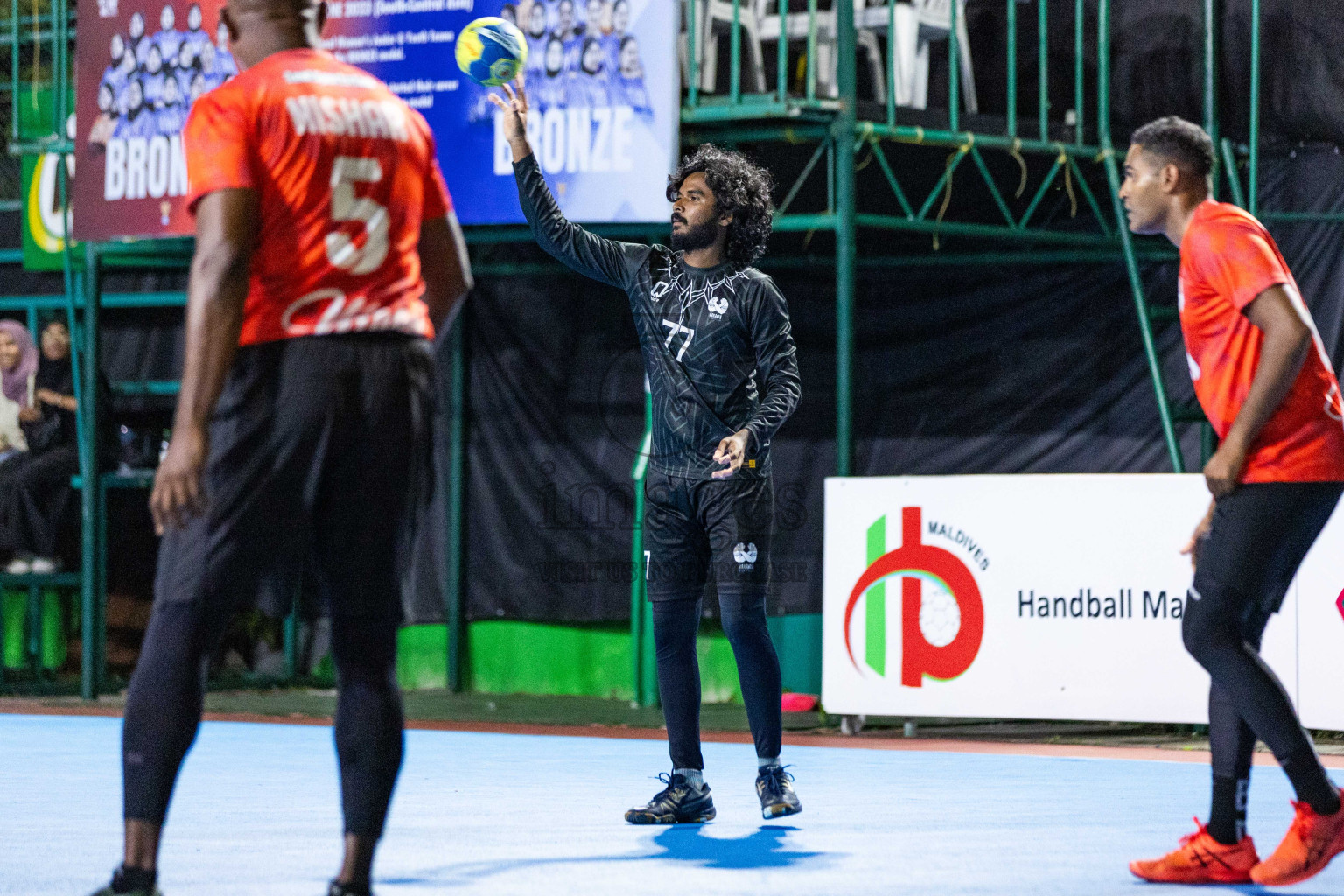 Day 14 of 10th National Handball Tournament 2023, held in Handball ground, Male', Maldives on Monday, 11th December 2023 Photos: Nausham Waheed/ Images.mv