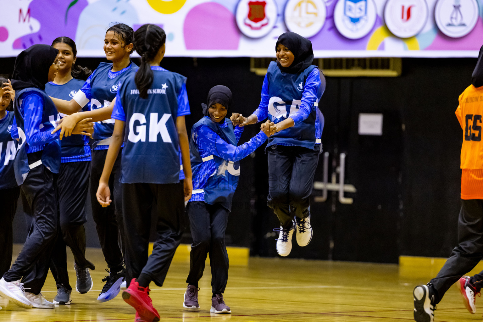 Day 1 of 25th Milo Inter-School Netball Tournament was held in Social Center at Male', Maldives on Thursday, 8th August 2024. Photos: Nausham Waheed / images.mv