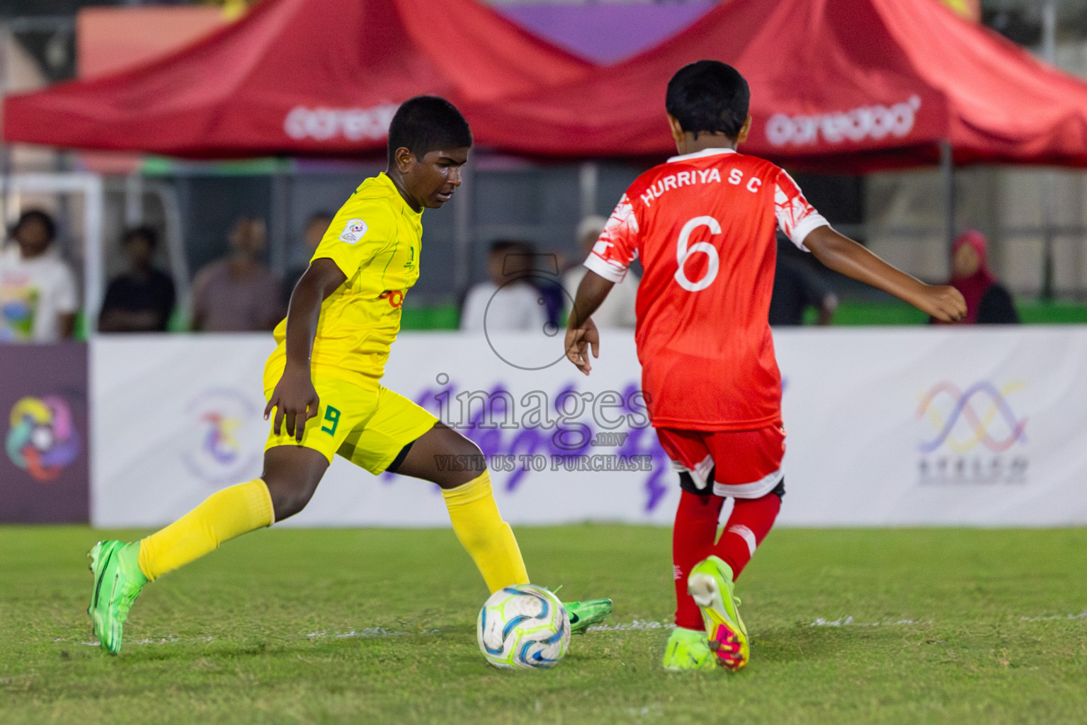 Maziya vs Hurriya (U12) in Day 4 of Dhivehi Youth League 2024 held at Henveiru Stadium on Thursday, 28th November 2024. Photos: Shuu Abdul Sattar/ Images.mv