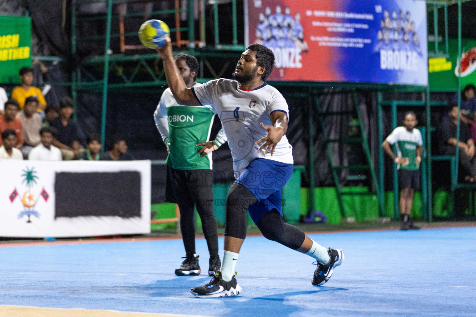 Day 19 of 10th National Handball Tournament 2023, held in Handball ground, Male', Maldives on Tuesday, 19th December 2023 Photos: Nausham Waheed/ Images.mv