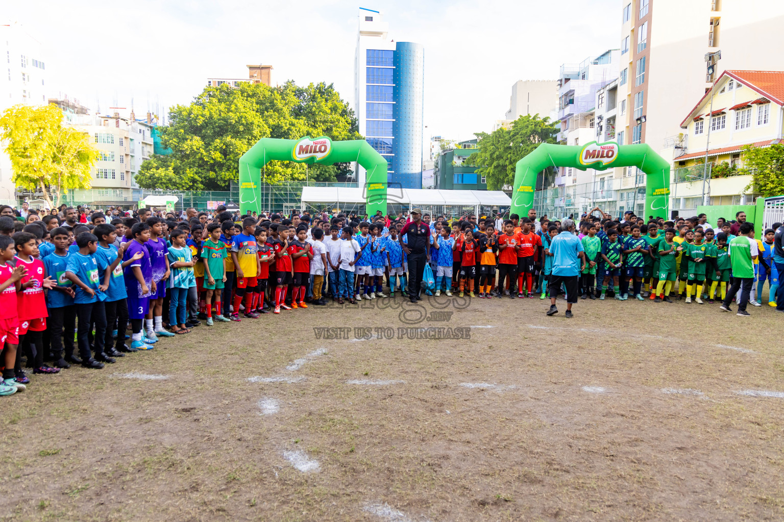 Day 4 of MILO Academy Championship 2024 - U12 was held at Henveiru Grounds in Male', Maldives on Sunday, 7th July 2024. Photos: Nausham Waheed / images.mv