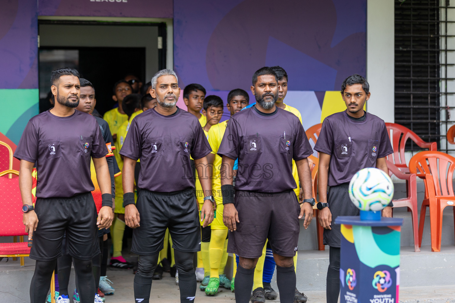 Eagles vs Maziya (U12) in Dhivehi Youth League 2024 - Day 2. Matches held at Henveiru Stadium on 22nd November 2024 , Friday. Photos: Shuu Abdul Sattar/ Images.mv