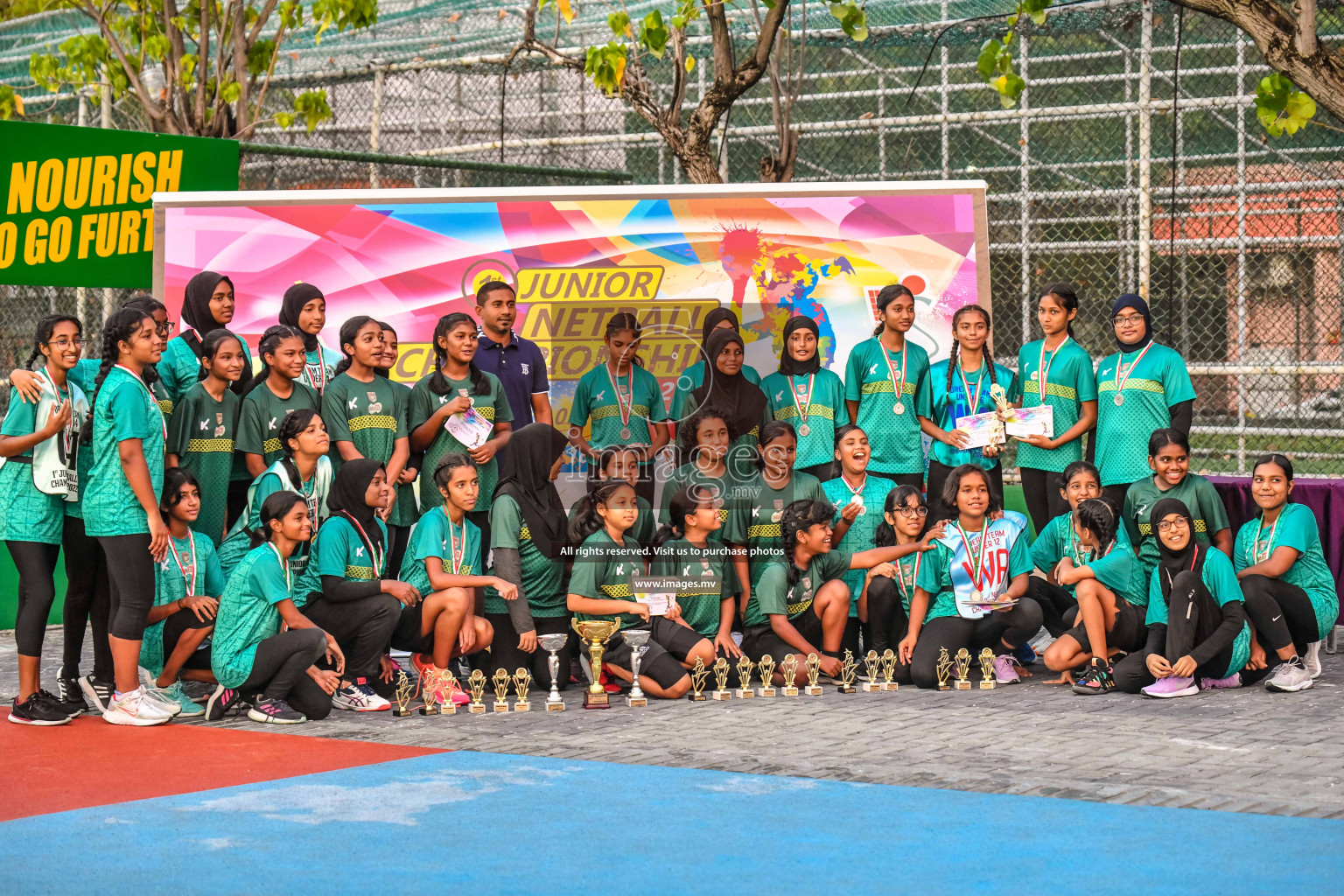 Final of Junior Netball Championship 2022 held in Male', Maldives on 19th March 2022. Photos by Nausham Waheed