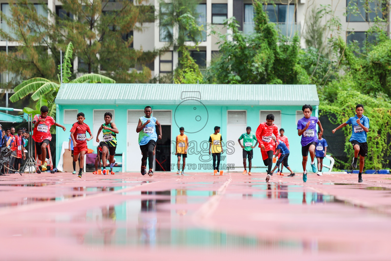 Day 1 of MWSC Interschool Athletics Championships 2024 held in Hulhumale Running Track, Hulhumale, Maldives on Saturday, 9th November 2024. 
Photos by: Ismail Thoriq, Hassan Simah / Images.mv