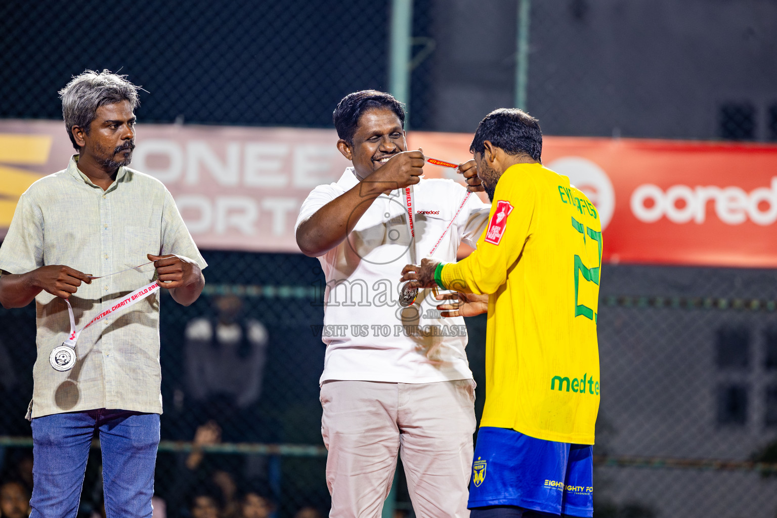 Opening of Golden Futsal Challenge 2025 with Charity Shield Match between L.Gan vs B.Eydhafushi was held on Saturday, 4th January 2025, in Hulhumale', Maldives Photos: Nausham Waheed , Ismail Thoriq / images.mv