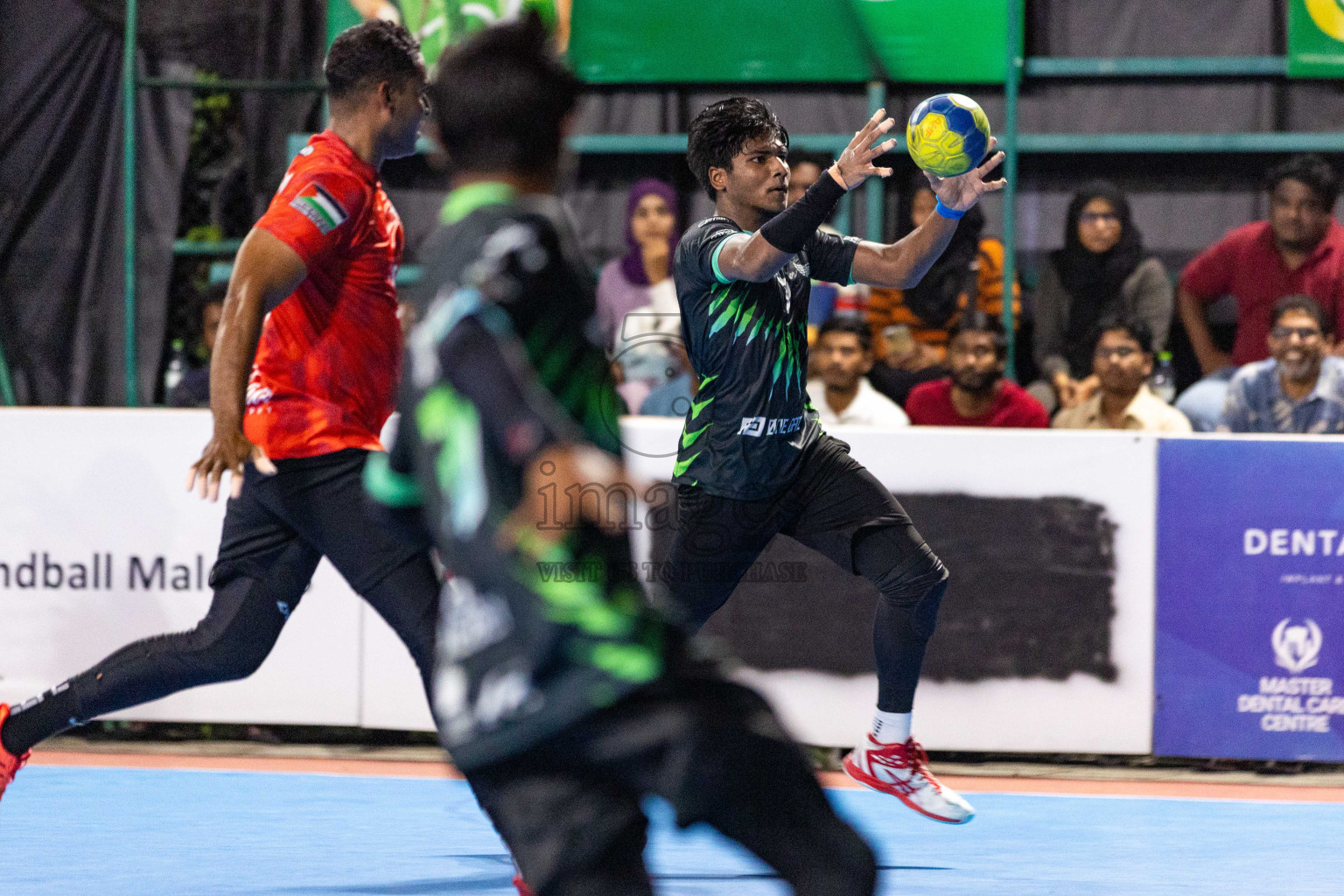 Day 19 of 10th National Handball Tournament 2023, held in Handball ground, Male', Maldives on Tuesday, 19th December 2023 Photos: Nausham Waheed/ Images.mv