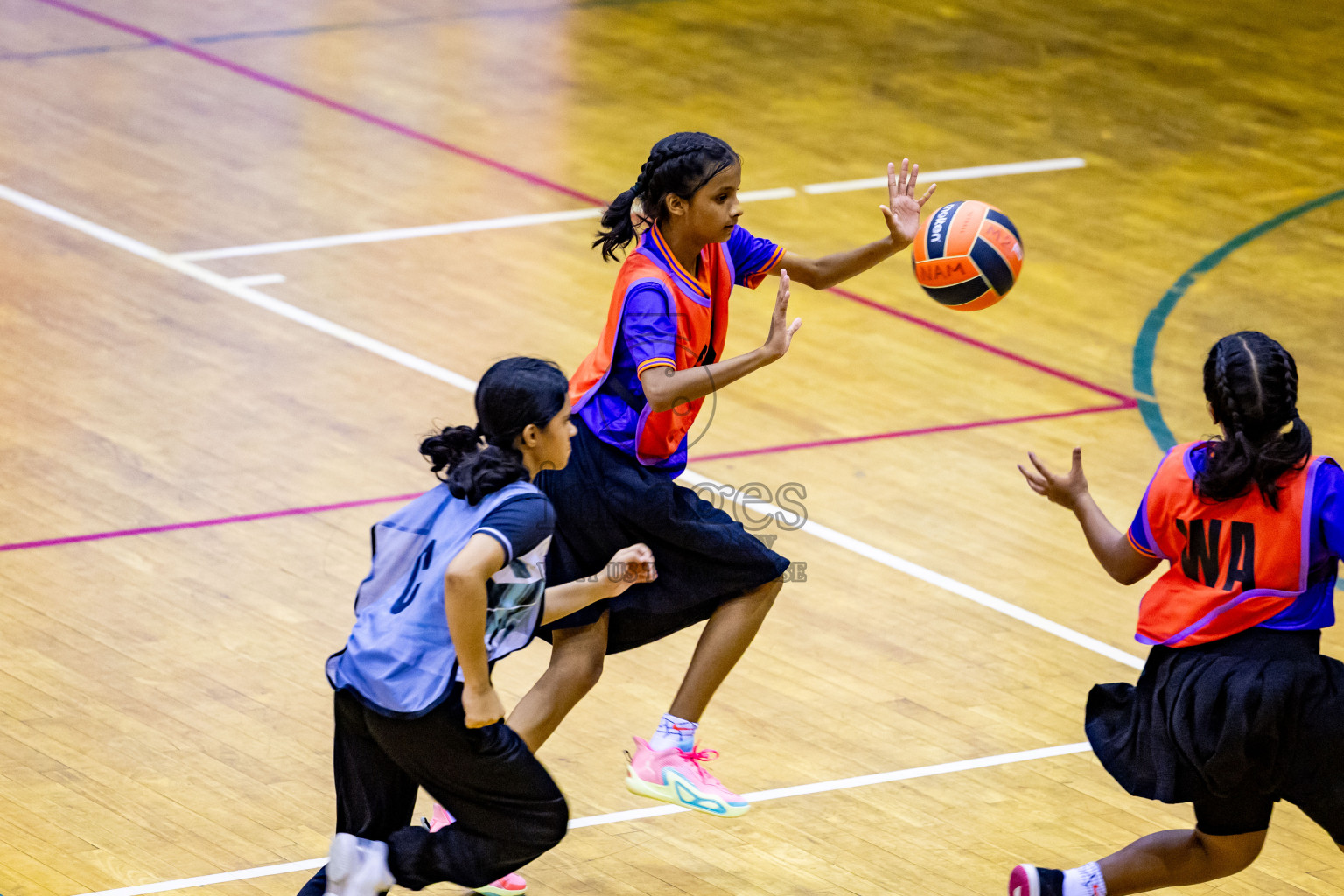 Day 5 of 25th Inter-School Netball Tournament was held in Social Center at Male', Maldives on Tuesday, 13th August 2024. Photos: Nausham Waheed / images.mv