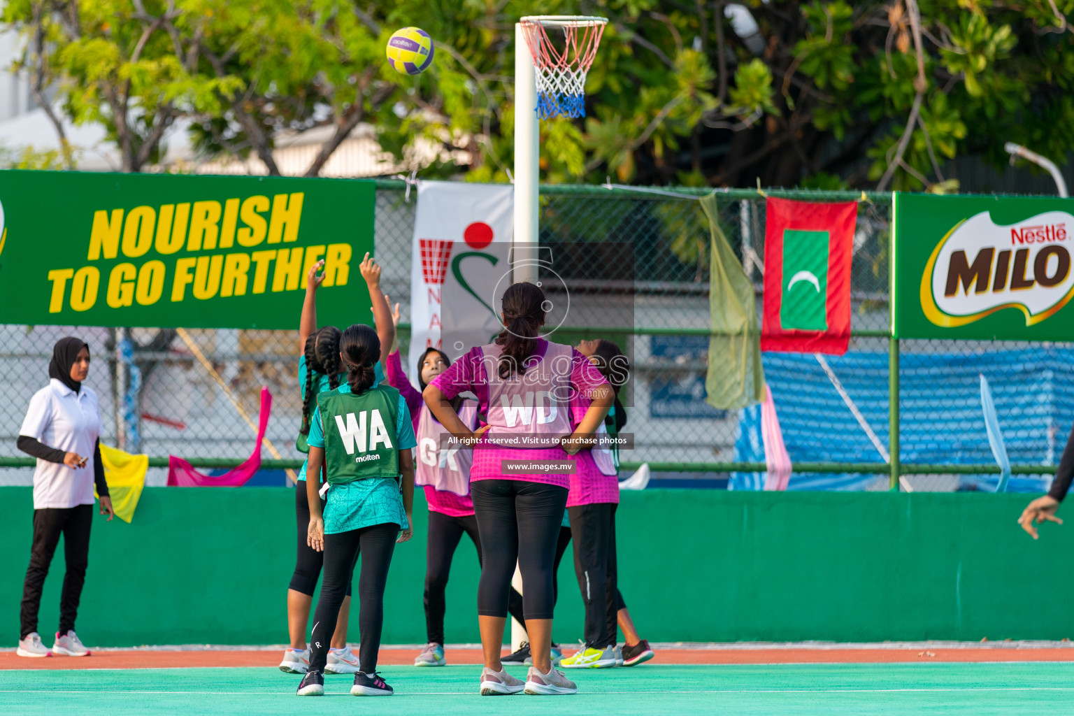 Junior Netball Championship 2022 - Under 14 Final U14 final of Junior Netball Championship 2022 held in Male', Maldives on Friday, 18th March 2022. Photos by Ismail Thoriq