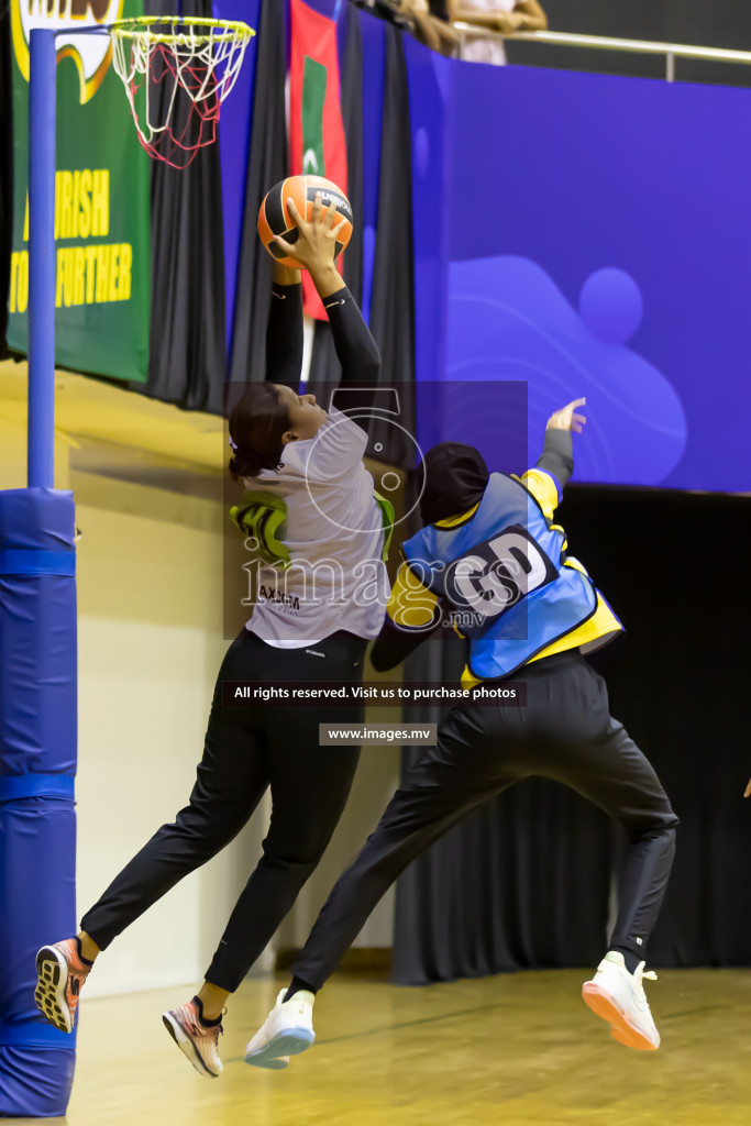 Club Green Streets vs KYRS in the Milo National Netball Tournament 2022 on 21 July 2022, held in Social Center, Male', Maldives. Photographer: Shuu / Images.mv