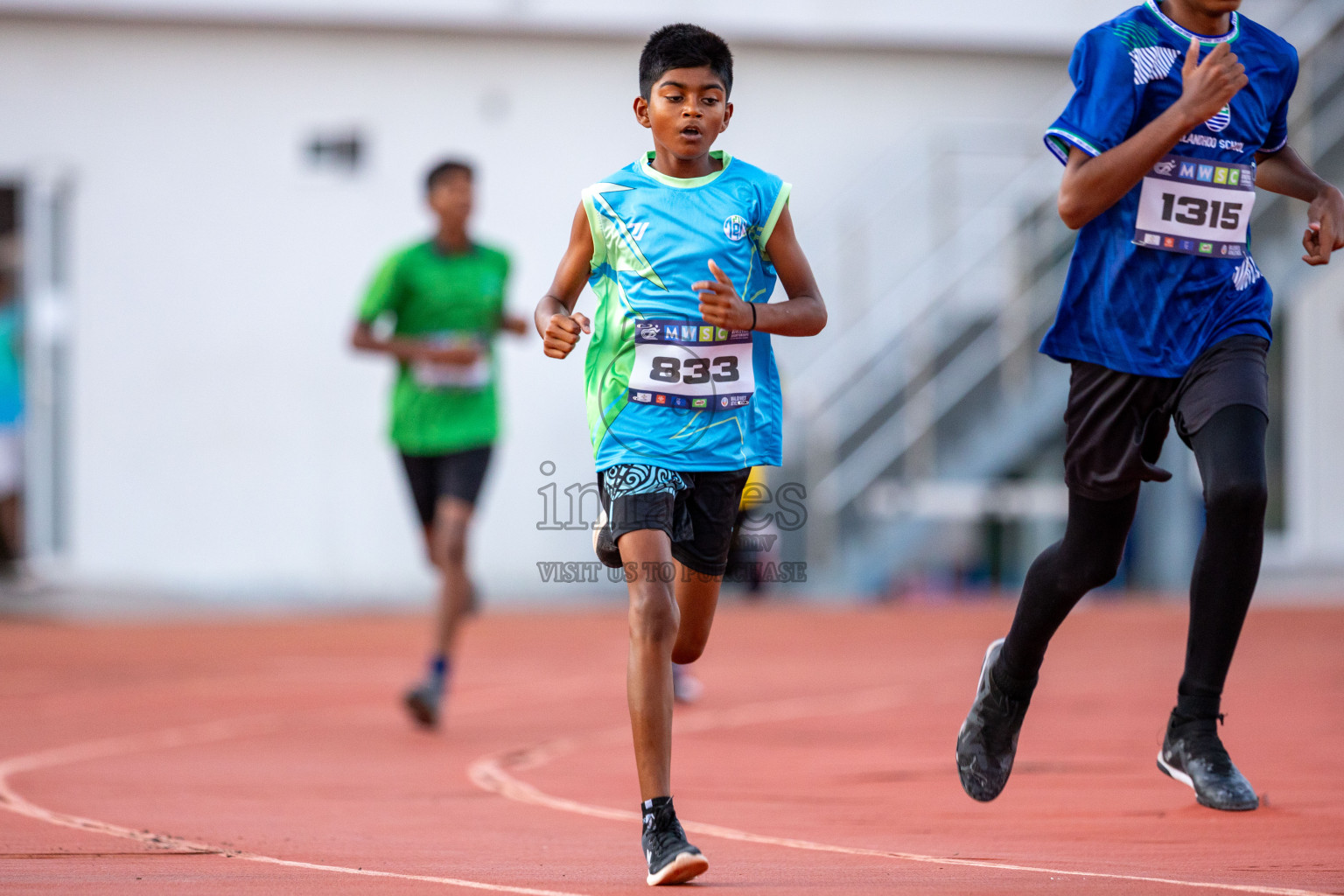 Day 1 of MWSC Interschool Athletics Championships 2024 held in Hulhumale Running Track, Hulhumale, Maldives on Saturday, 9th November 2024. Photos by: Ismail Thoriq / Images.mv