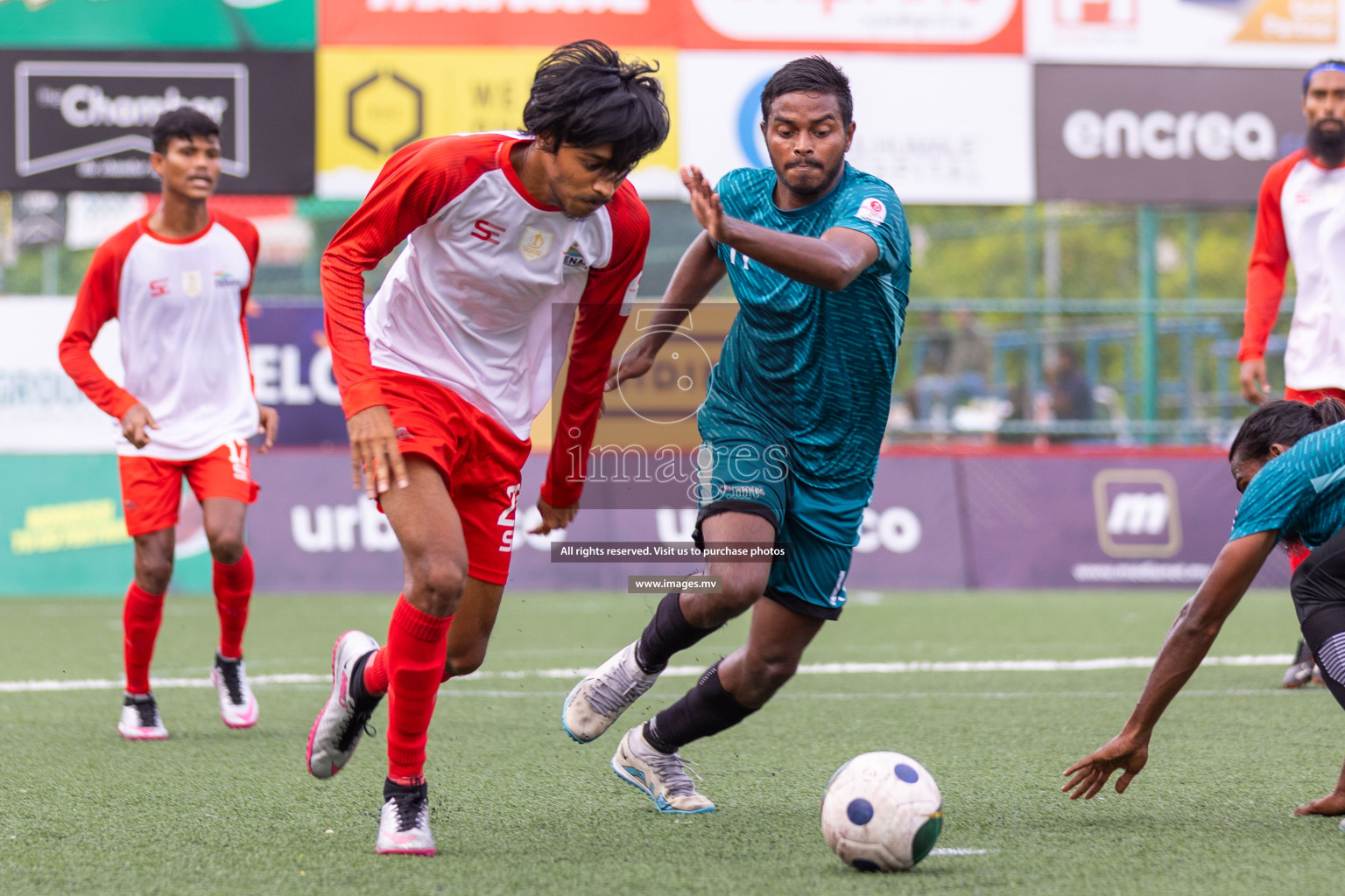 Team Fenaka vs Crossroads Maldives in Club Maldives Cup 2023 held in Hulhumale, Maldives, on Sunday, 30th July 2023
Photos: Ismail Thoriq / images.mv