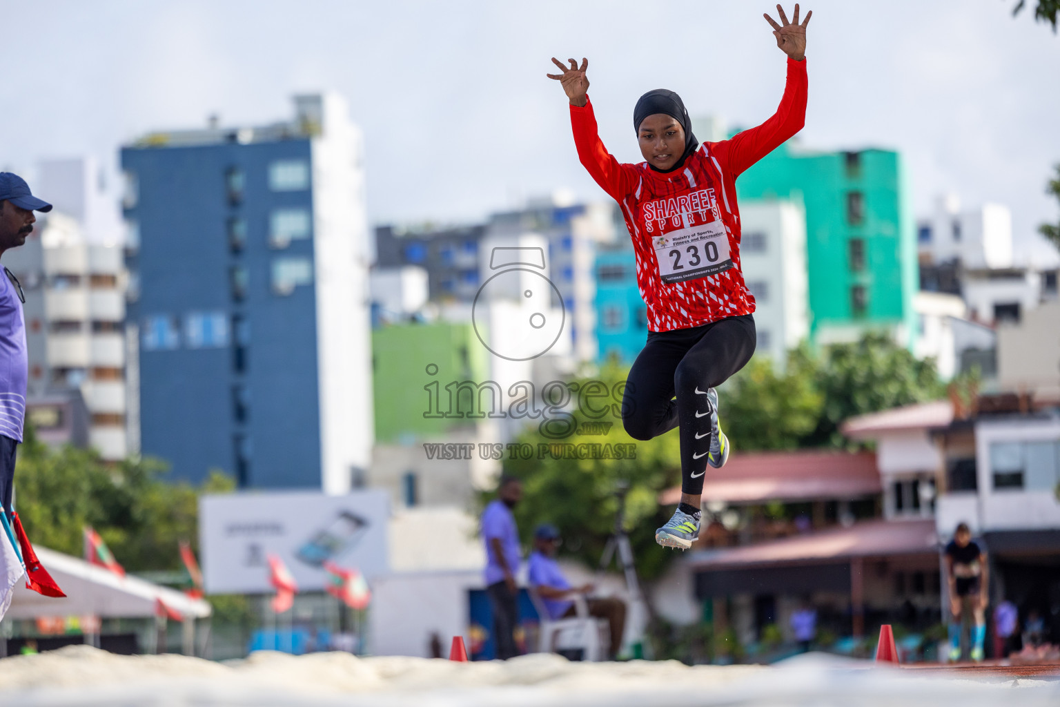 Day 3 of 33rd National Athletics Championship was held in Ekuveni Track at Male', Maldives on Saturday, 7th September 2024.
Photos: Suaadh Abdul Sattar / images.mv