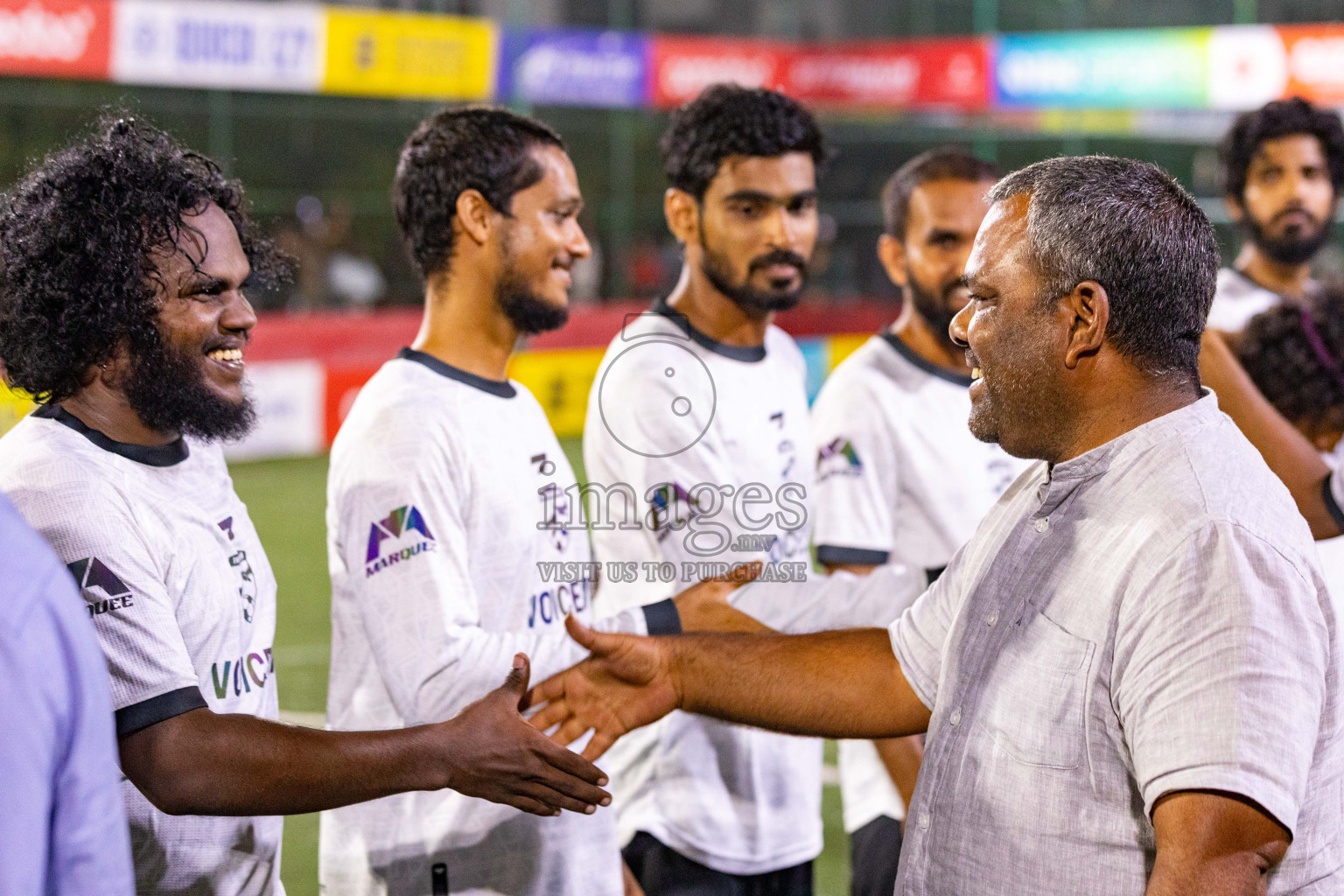 R Fainu vs R Inguraidhoo in Golden Futsal Challenge 2024 was held on Tuesday, 16th January 2024, in Hulhumale', Maldives
Photos: Ismail Thoriq / images.mv