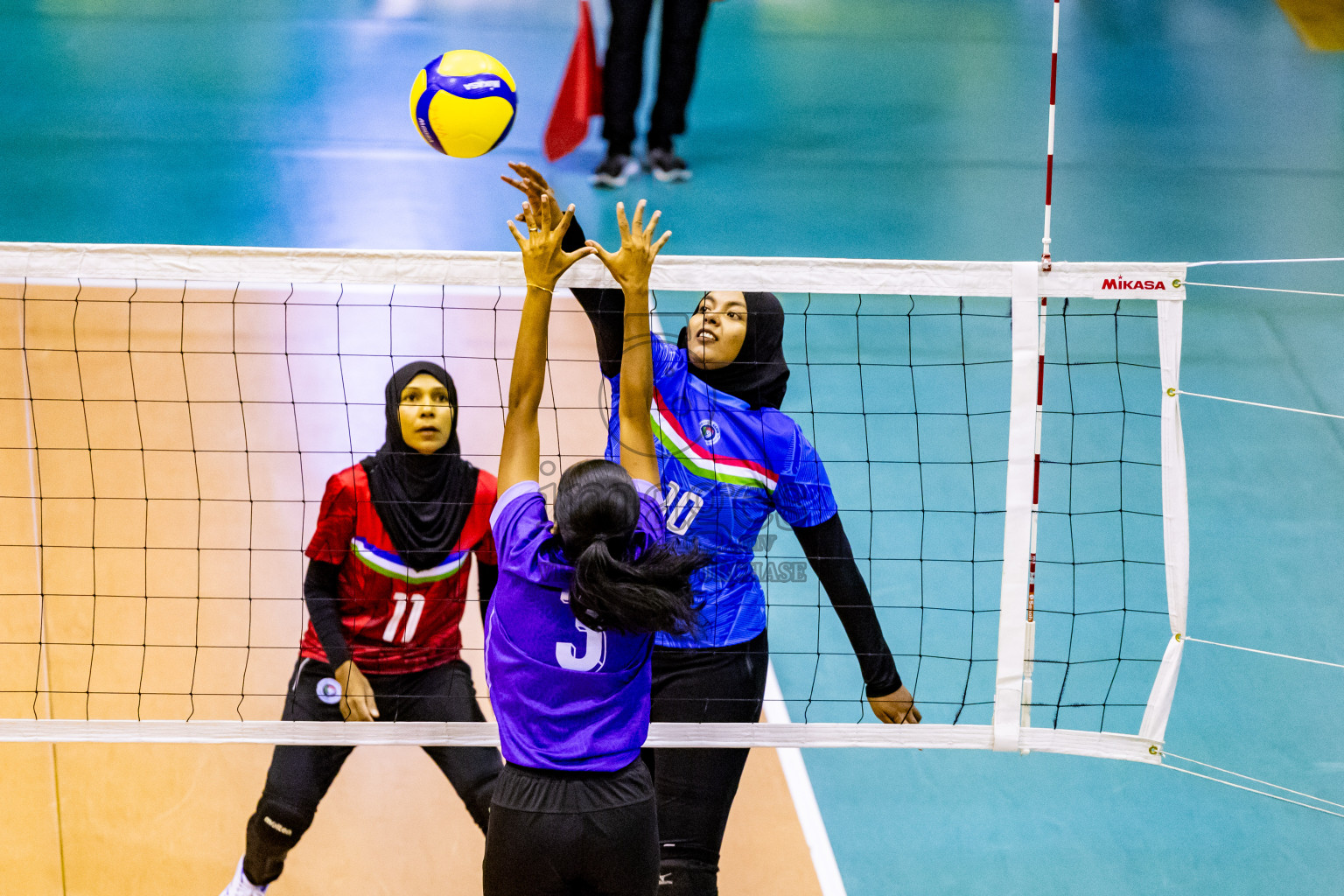 Semi Final of Women's Division of Milo VAM Cup 2024 held in Male', Maldives on Friday, 12th July 2024 at Social Center Indoor Hall Photos By: Nausham Waheed / images.mv