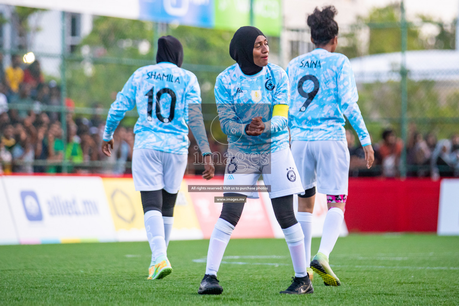 MPL vs DSC in Eighteen Thirty Women's Futsal Fiesta 2022 was held in Hulhumale', Maldives on Monday, 17th October 2022. Photos: Hassan Simah, Mohamed Mahfooz Moosa / images.mv