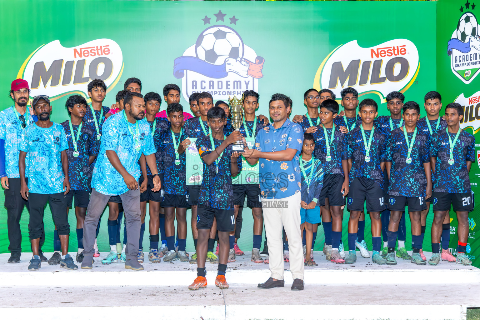 Day 4 of MILO Academy Championship 2024 (U-14) was held in Henveyru Stadium, Male', Maldives on Sunday, 3rd November 2024. Photos: Ismail Thoriq / Images.mv