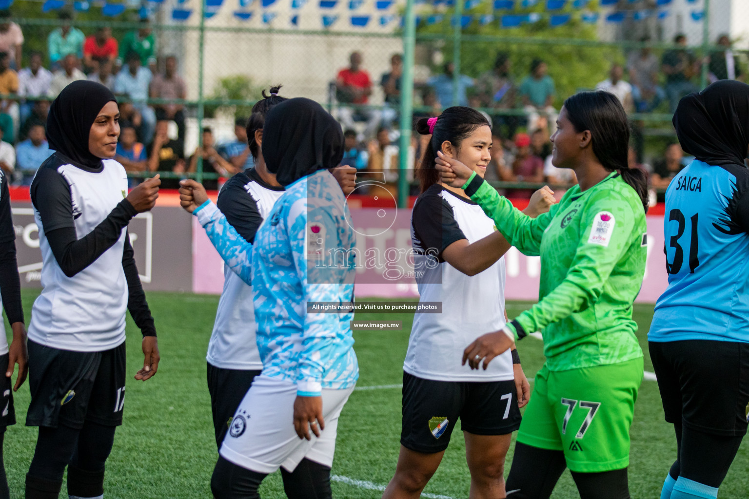 MPL vs DSC in Eighteen Thirty Women's Futsal Fiesta 2022 was held in Hulhumale', Maldives on Monday, 17th October 2022. Photos: Hassan Simah, Mohamed Mahfooz Moosa / images.mv