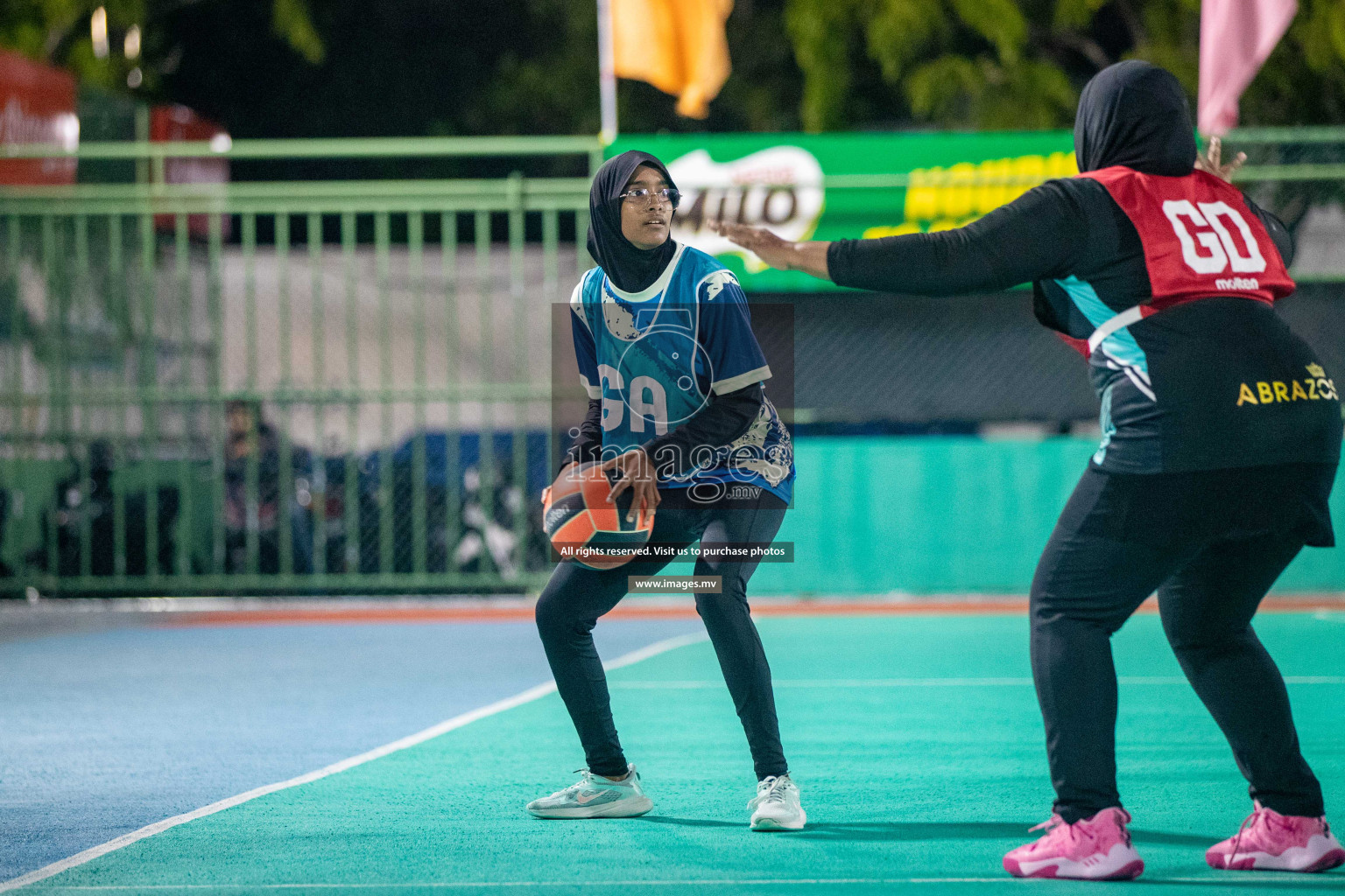 Day 1 of 20th Milo National Netball Tournament 2023, held in Synthetic Netball Court, Male', Maldives on 29th May 2023 Photos: Nausham Waheed/ Images.mv