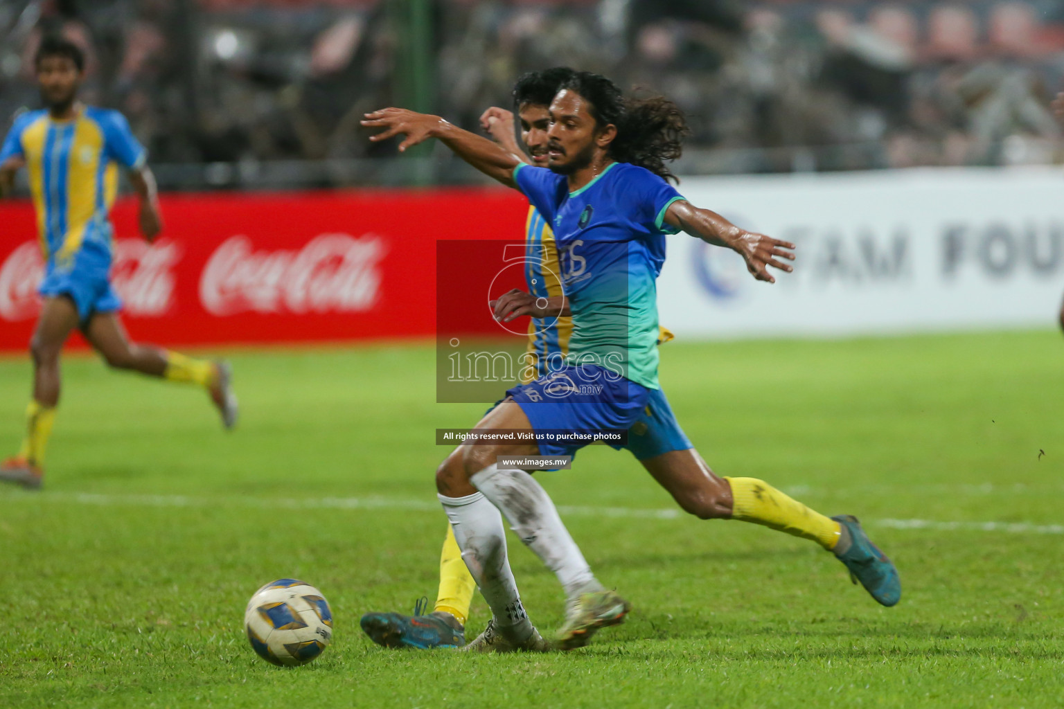 President's Cup 2023 - Club Valencia vs Super United Sports, held in National Football Stadium, Male', Maldives  Photos: Mohamed Mahfooz Moosa/ Images.mv