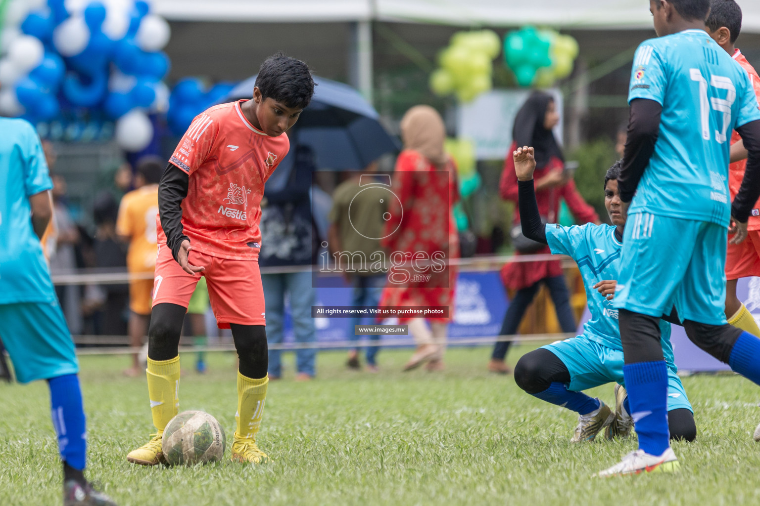 Day 1 of Nestle kids football fiesta, held in Henveyru Football Stadium, Male', Maldives on Wednesday, 11th October 2023 Photos: Shut Abdul Sattar/ Images.mv