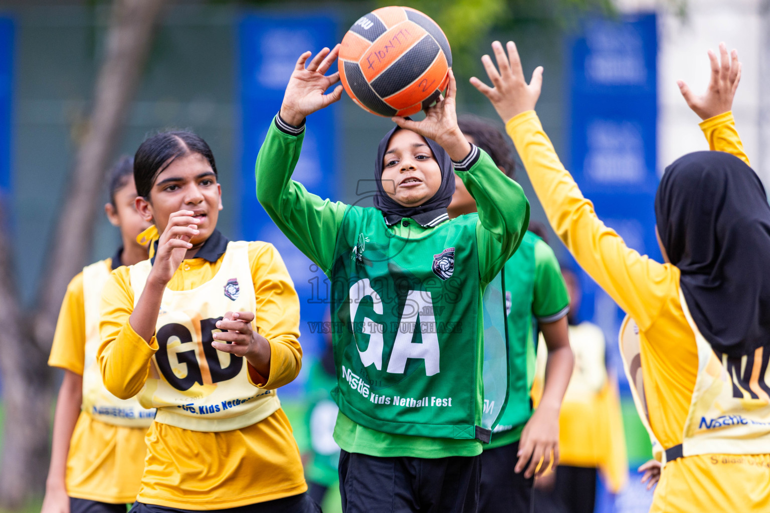 Day 3 of Nestle' Kids Netball Fiesta 2023 held in Henveyru Stadium, Male', Maldives on Saturday, 2nd December 2023. Photos by Nausham Waheed / Images.mv