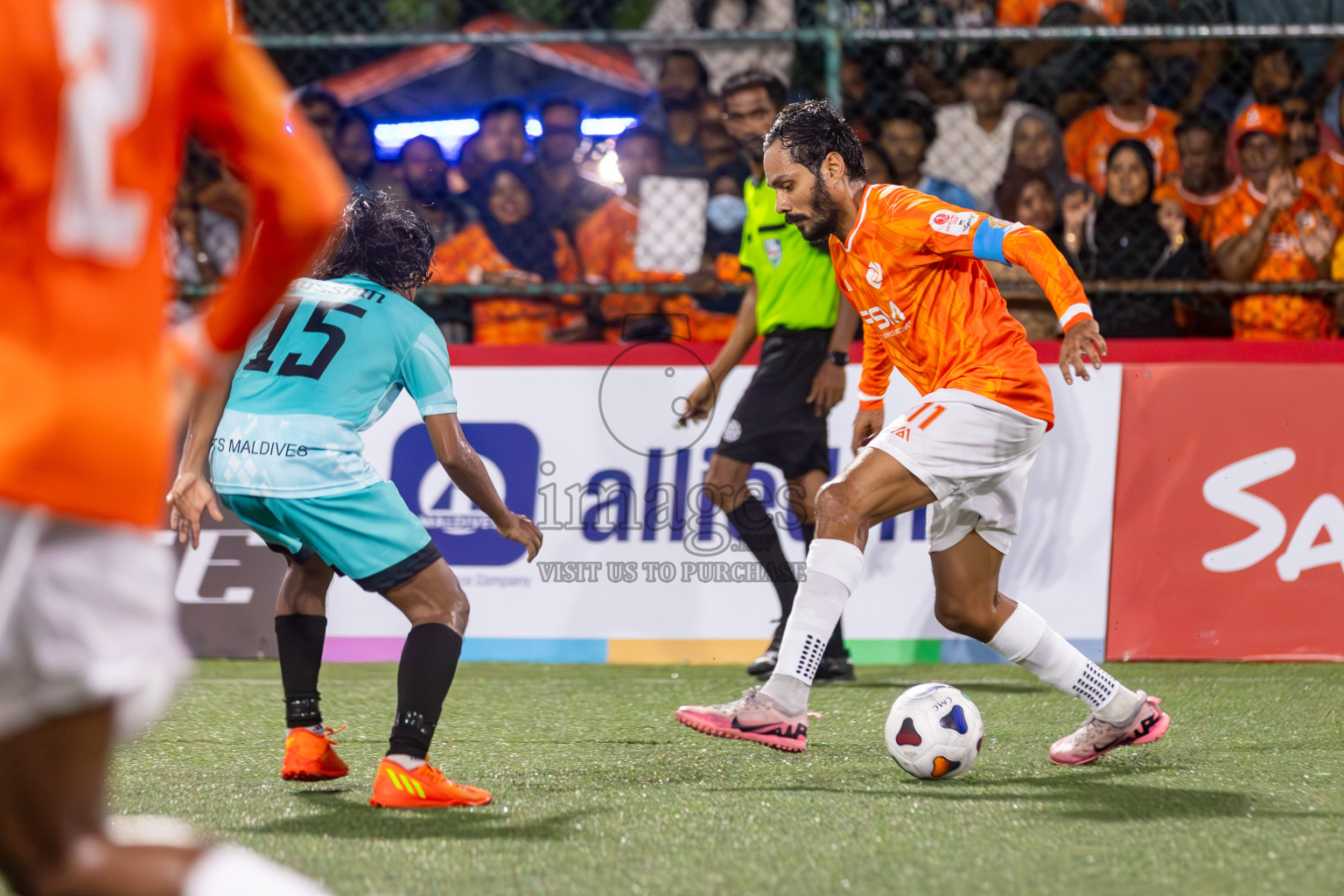 TEAM FSM vs CLUB TTS in Club Maldives Cup 2024 held in Rehendi Futsal Ground, Hulhumale', Maldives on Tuesday, 1st October 2024. Photos: Hassan Simah / images.mv