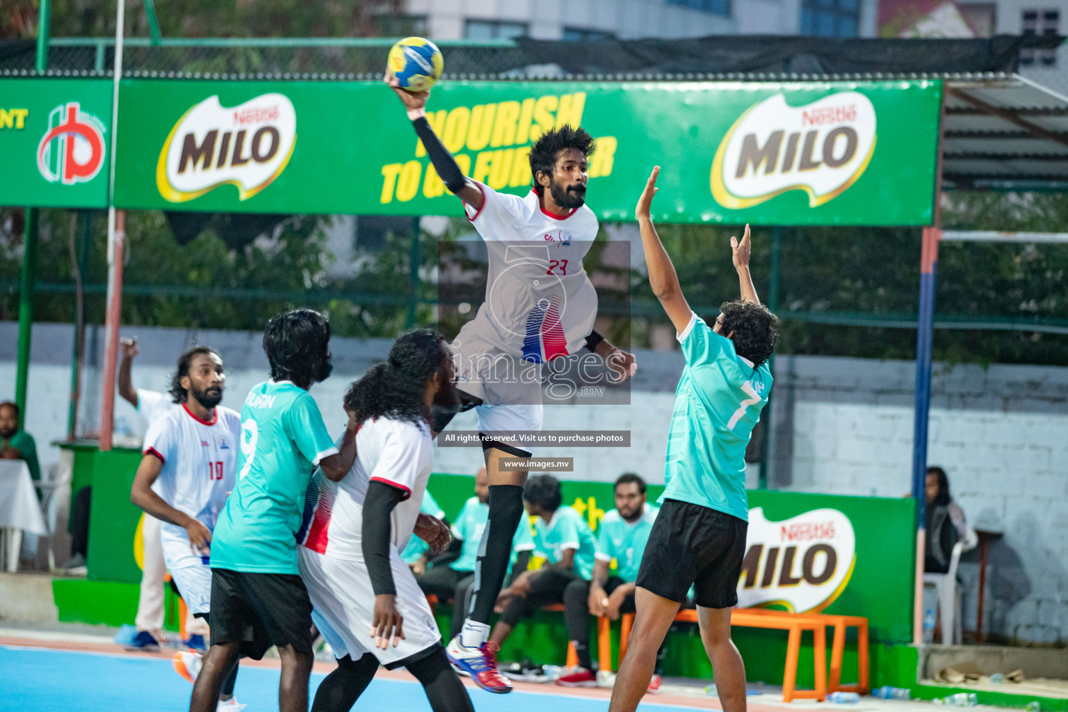 Milo 8th National Handball Tournament Day 4, 18th December 2021, at Handball Ground, Male', Maldives. Photos by Hassan Simah