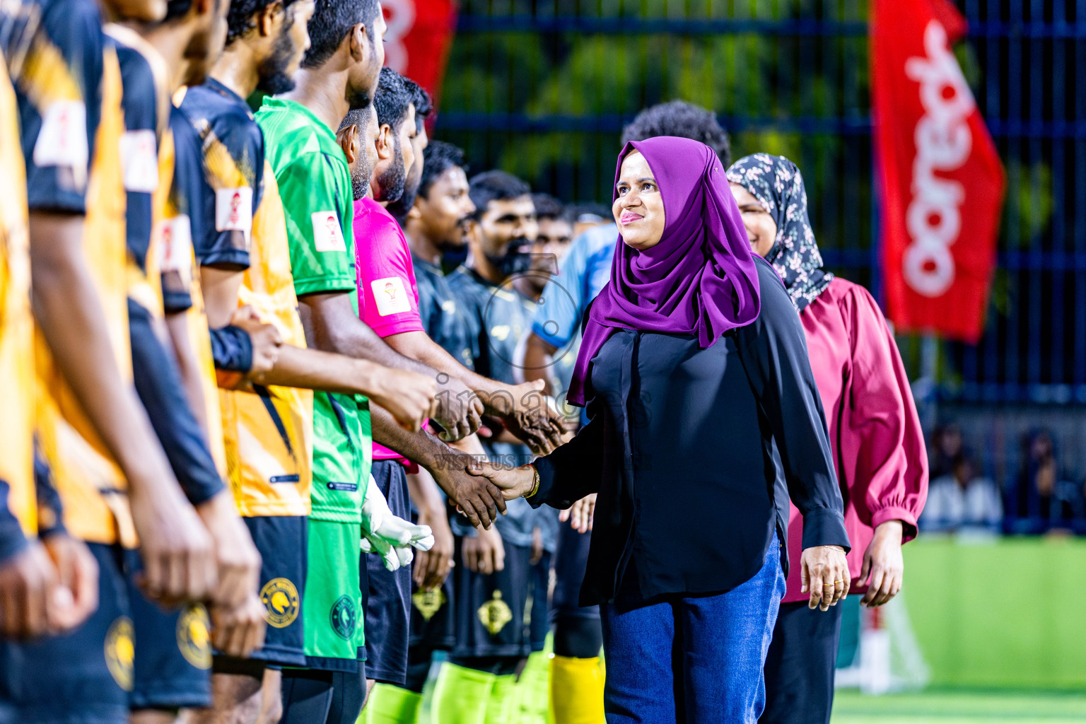 All Wolves vs Afro SC in Day 7 of Eydhafushi Futsal Cup 2024 was held on Sunday , 14th April 2024, in B Eydhafushi, Maldives Photos: Nausham Waheed / images.mv