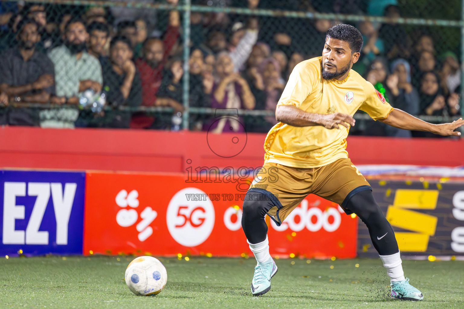 N Holhudhoo vs N Miladhoo in Noonu Atoll Final in Day 24 of Golden Futsal Challenge 2025 was held on Tuesday , 28th January 2025, in Hulhumale', Maldives. Photos: Ismail Thoriq / images.mv