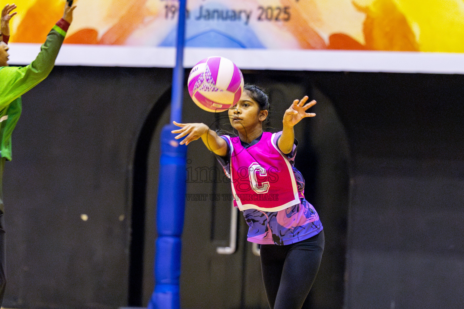 Fiontti Sports Club vs N Sports Academy A U15 Finals of 3rd Netball Junior Championship, held at Social Center on Saturday, 25th January 2025 . Photos: Nausham Waheed / images.mv