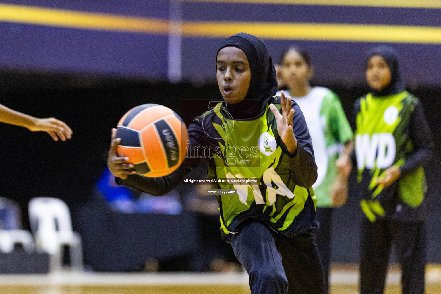 Day3 of 24th Interschool Netball Tournament 2023 was held in Social Center, Male', Maldives on 29th October 2023. Photos: Nausham Waheed, Mohamed Mahfooz Moosa / images.mv