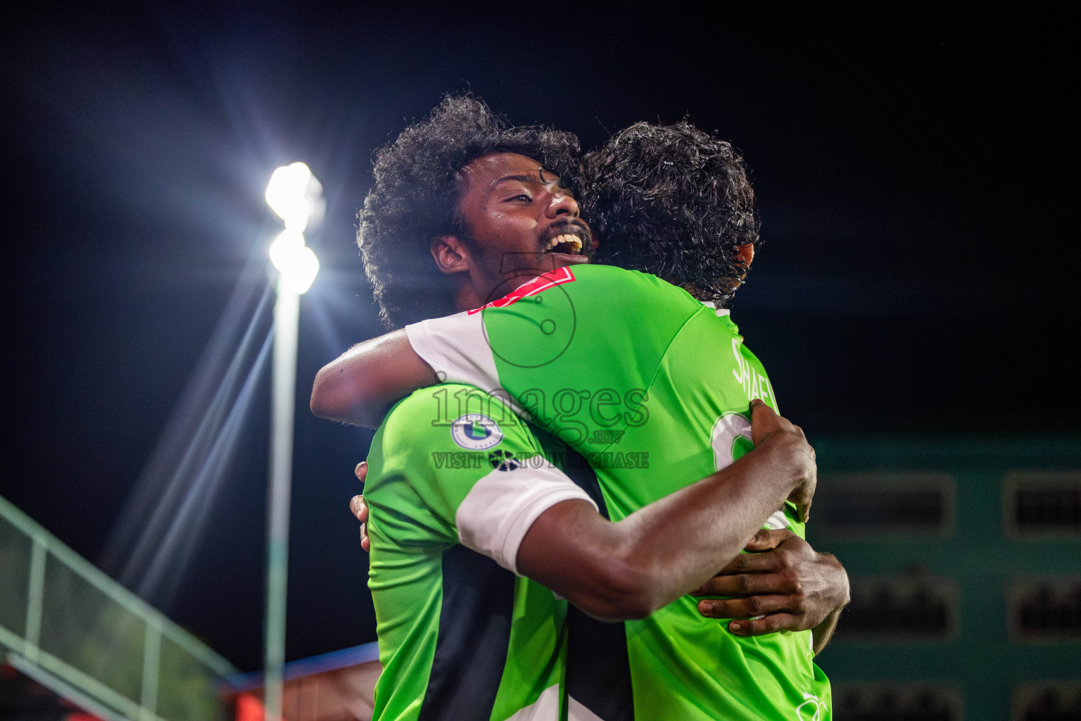 HDh Naivaadhoo vs HDh Makunudhoo in Atoll Round Semi-Final on Day 23 of Golden Futsal Challenge 2025 was held on Monday , 27th January 2025, in Hulhumale', Maldives. Photos: Nausham Waheed / images.mv