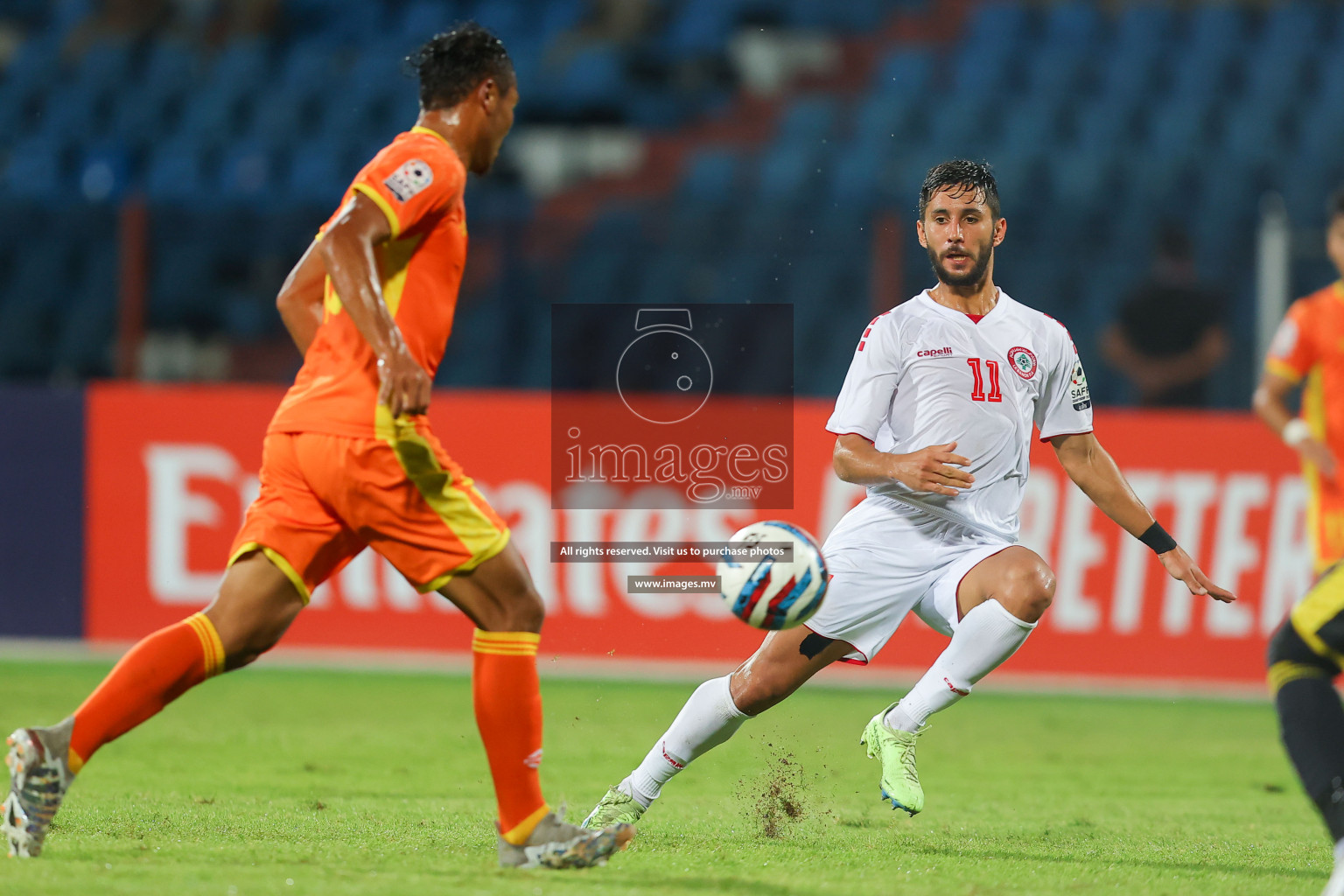 Bhutan vs Lebanon in SAFF Championship 2023 held in Sree Kanteerava Stadium, Bengaluru, India, on Sunday, 25th June 2023. Photos: Nausham Waheed / images.mv