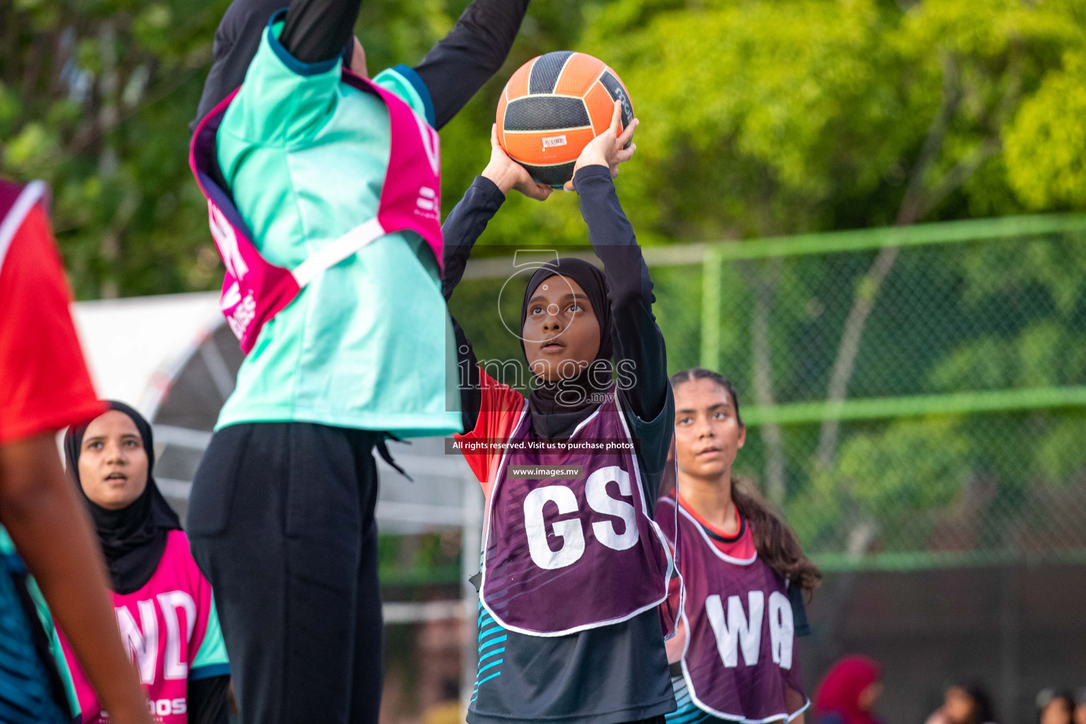 Day 6 of 20th Milo National Netball Tournament 2023, held in Synthetic Netball Court, Male', Maldives on 4th June 2023 Photos: Nausham Waheed/ Images.mv