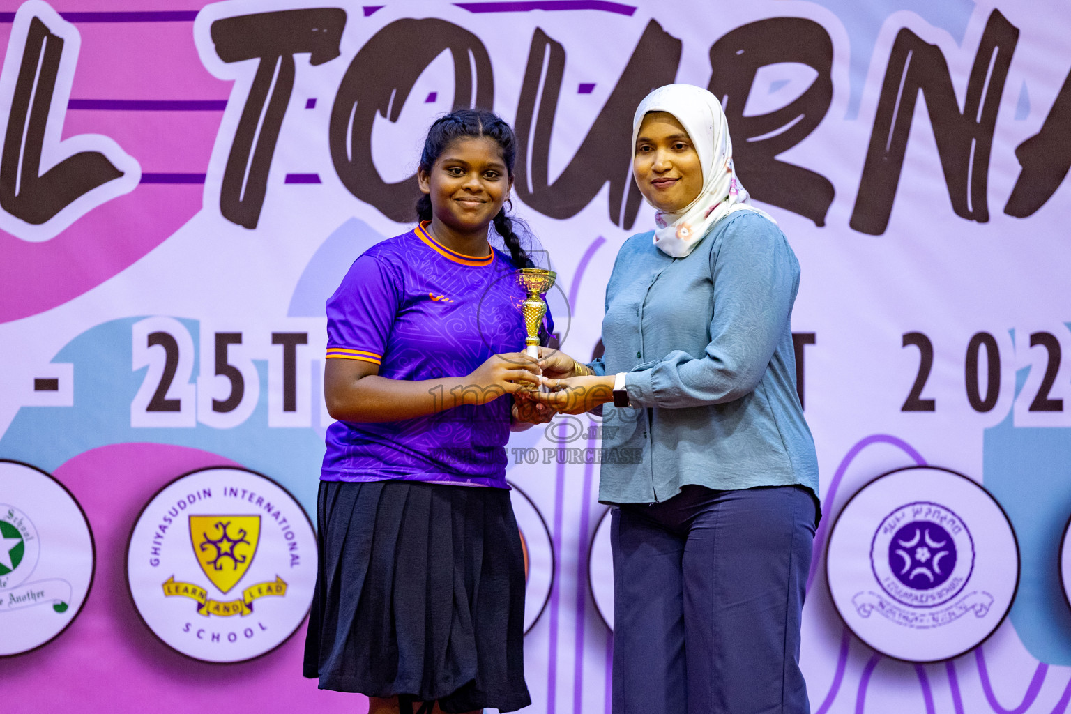 Closing Ceremony of Inter-school Netball Tournament held in Social Center at Male', Maldives on Monday, 26th August 2024. Photos: Hassan Simah / images.mv