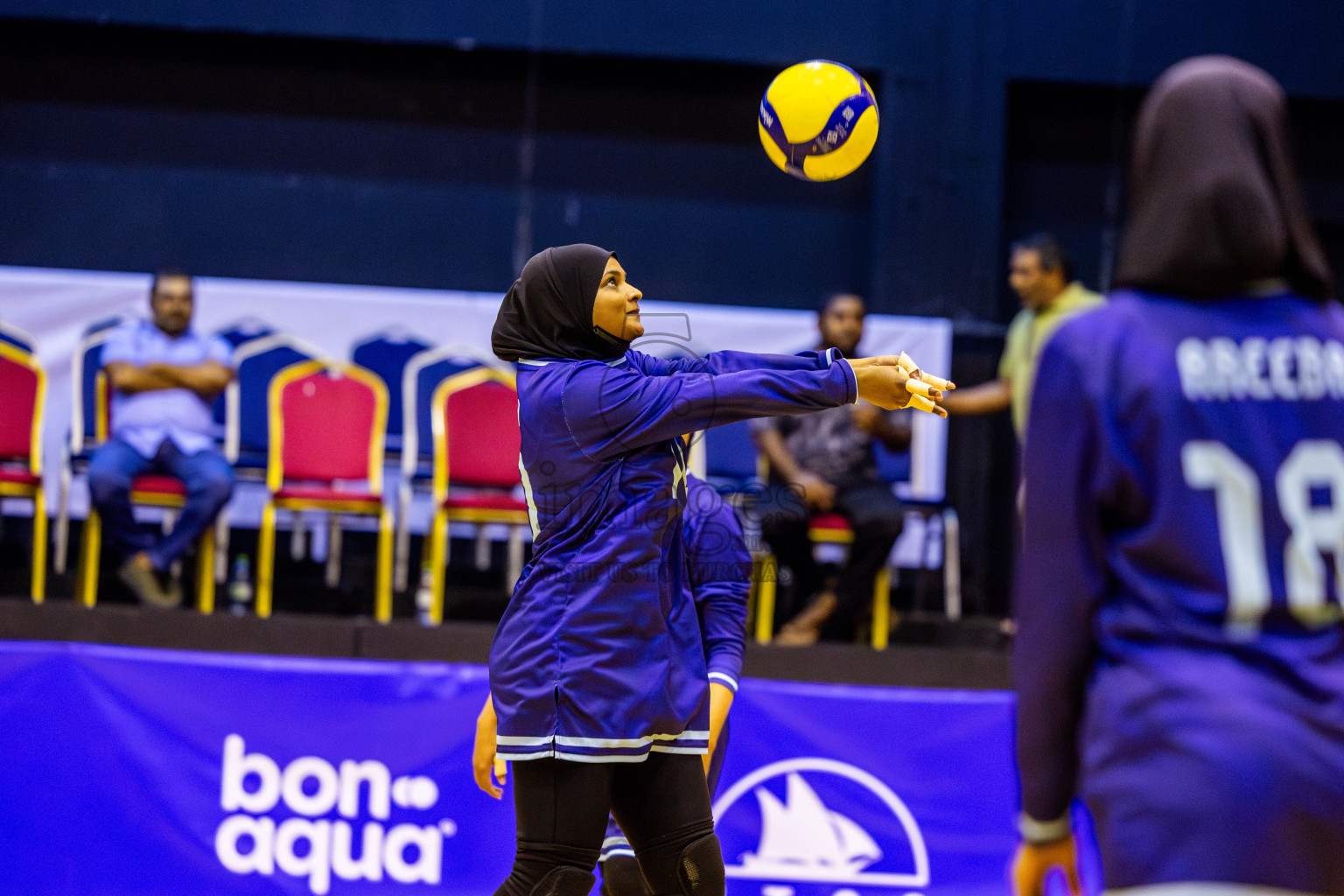 Finals of Interschool Volleyball Tournament 2024 was held in Social Center at Male', Maldives on Friday, 6th December 2024. Photos: Nausham Waheed / images.mv