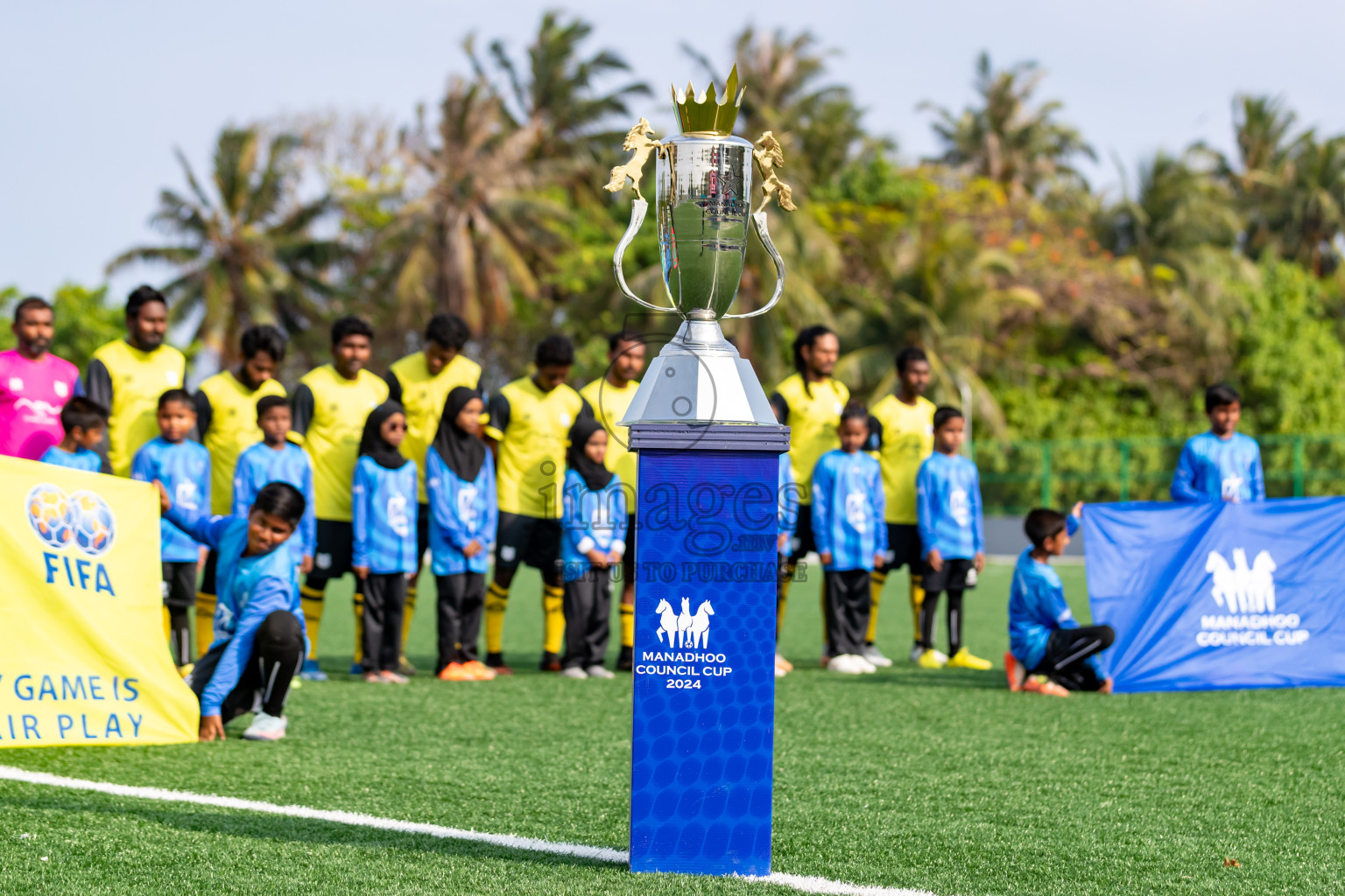 JT Sports vs Kanmathi Juniors from Final of Manadhoo Council Cup 2024 in N Manadhoo Maldives on Tuesday, 27th February 2023. Photos: Nausham Waheed / images.mv