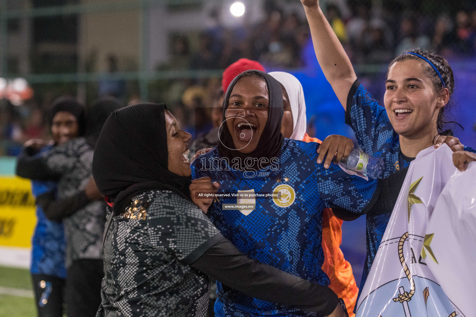 Ports Limited vs WAMCO - in the Finals 18/30 Women's Futsal Fiesta 2021 held in Hulhumale, Maldives on 18 December 2021. Photos by Nausham Waheed & Shuu Abdul Sattar